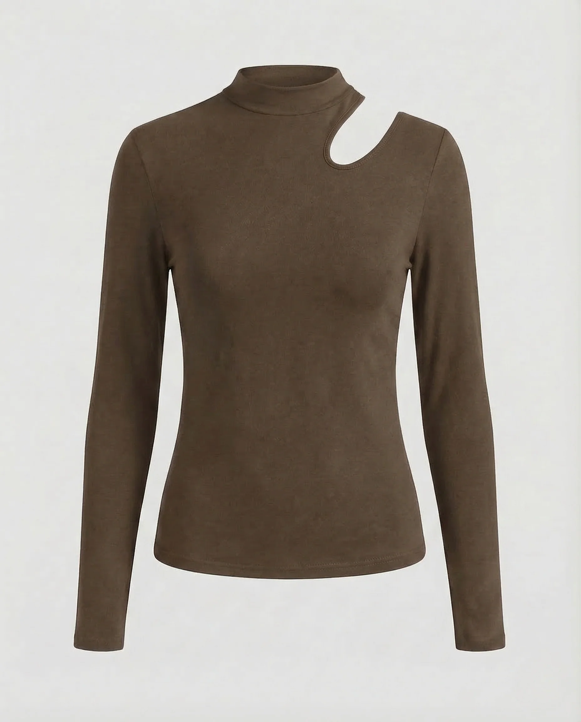 Damen Feinstrickpullover Asymmetrischer Ausschnitt - Image 7
