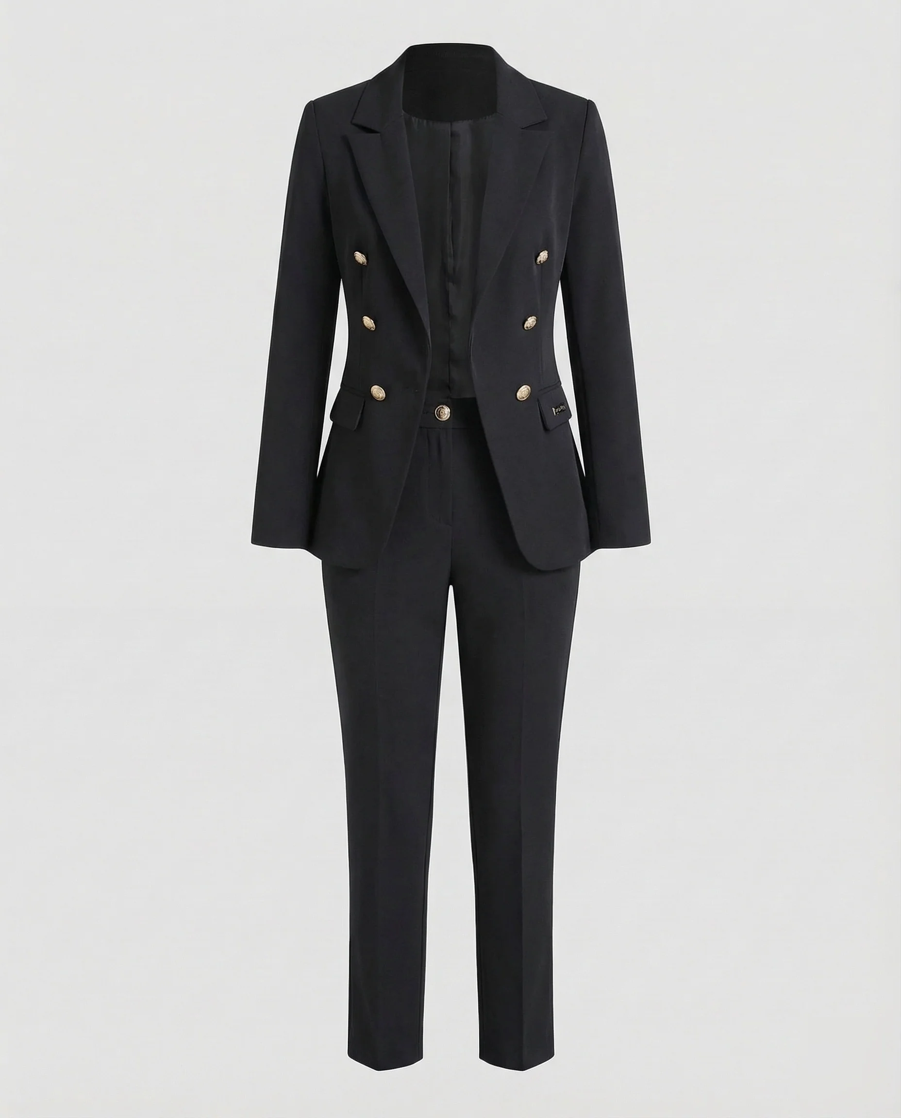 Damen Hosenanzug mit zweireihigem Blazer - Image 5