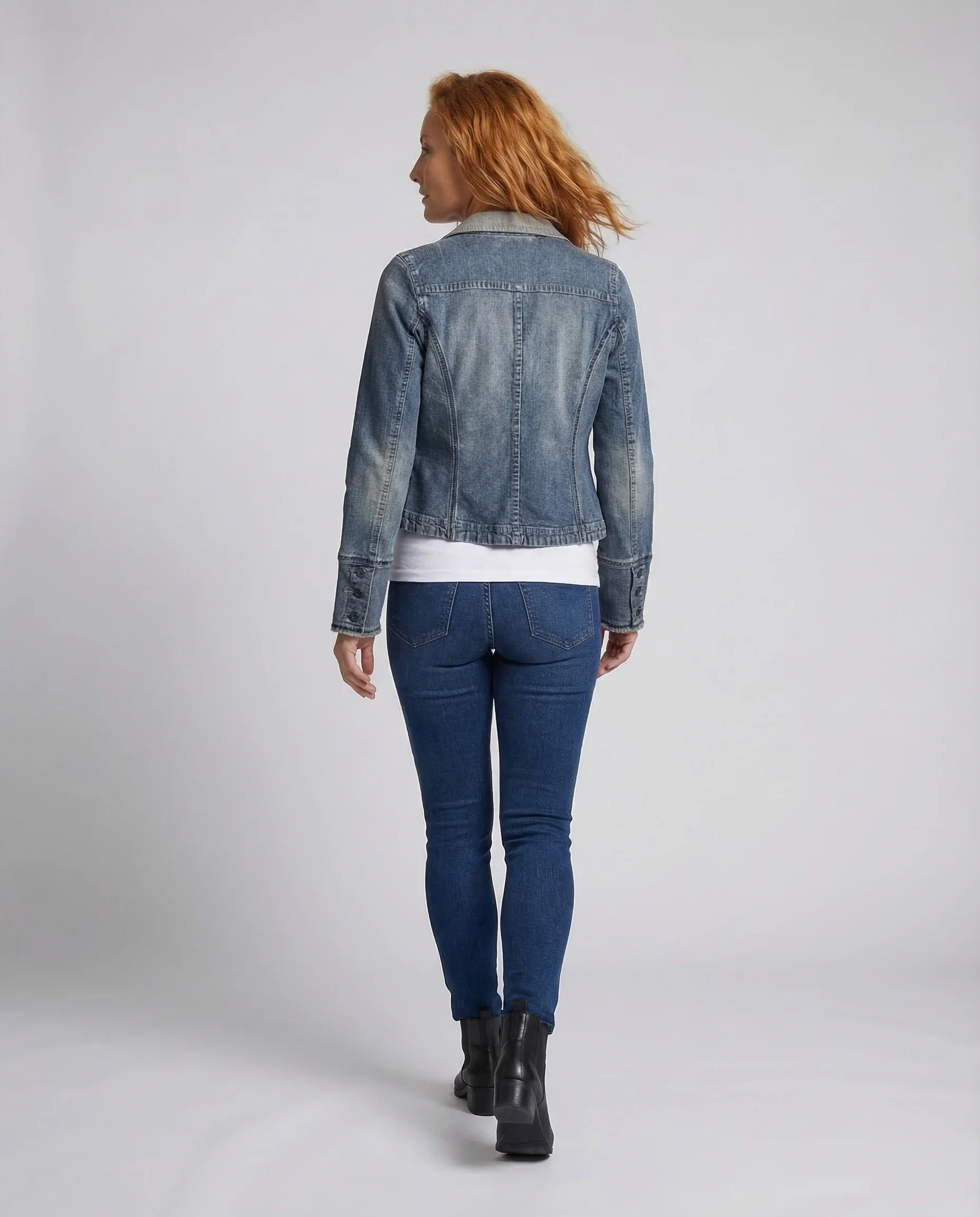 Damen Jeansblazer Tailliert - Image 4