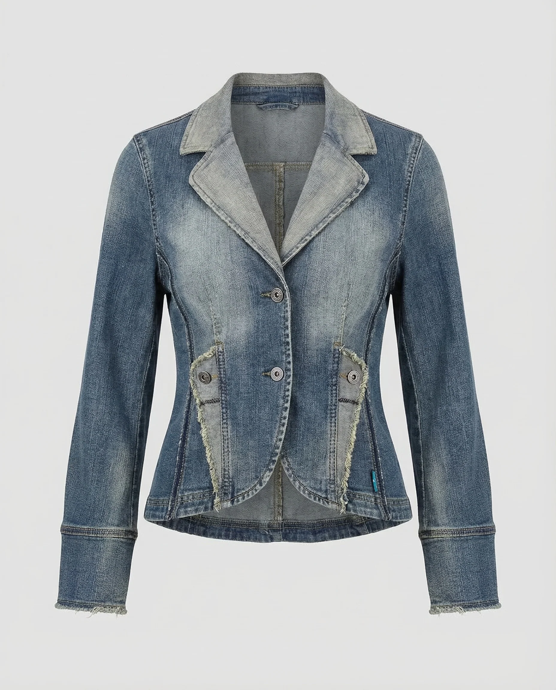 Damen Jeansblazer Tailliert - Image 5