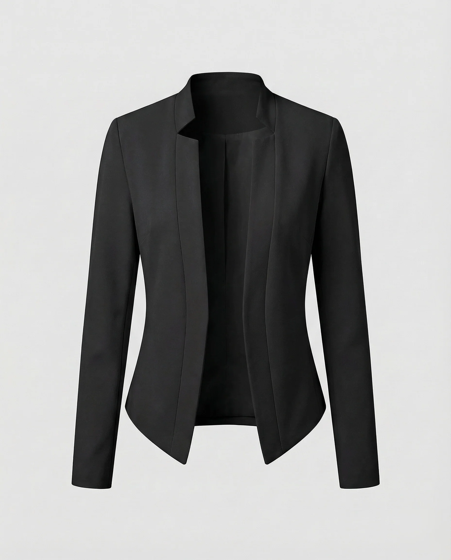 Damen Jersey Blazer Stehkragen - Image 14
