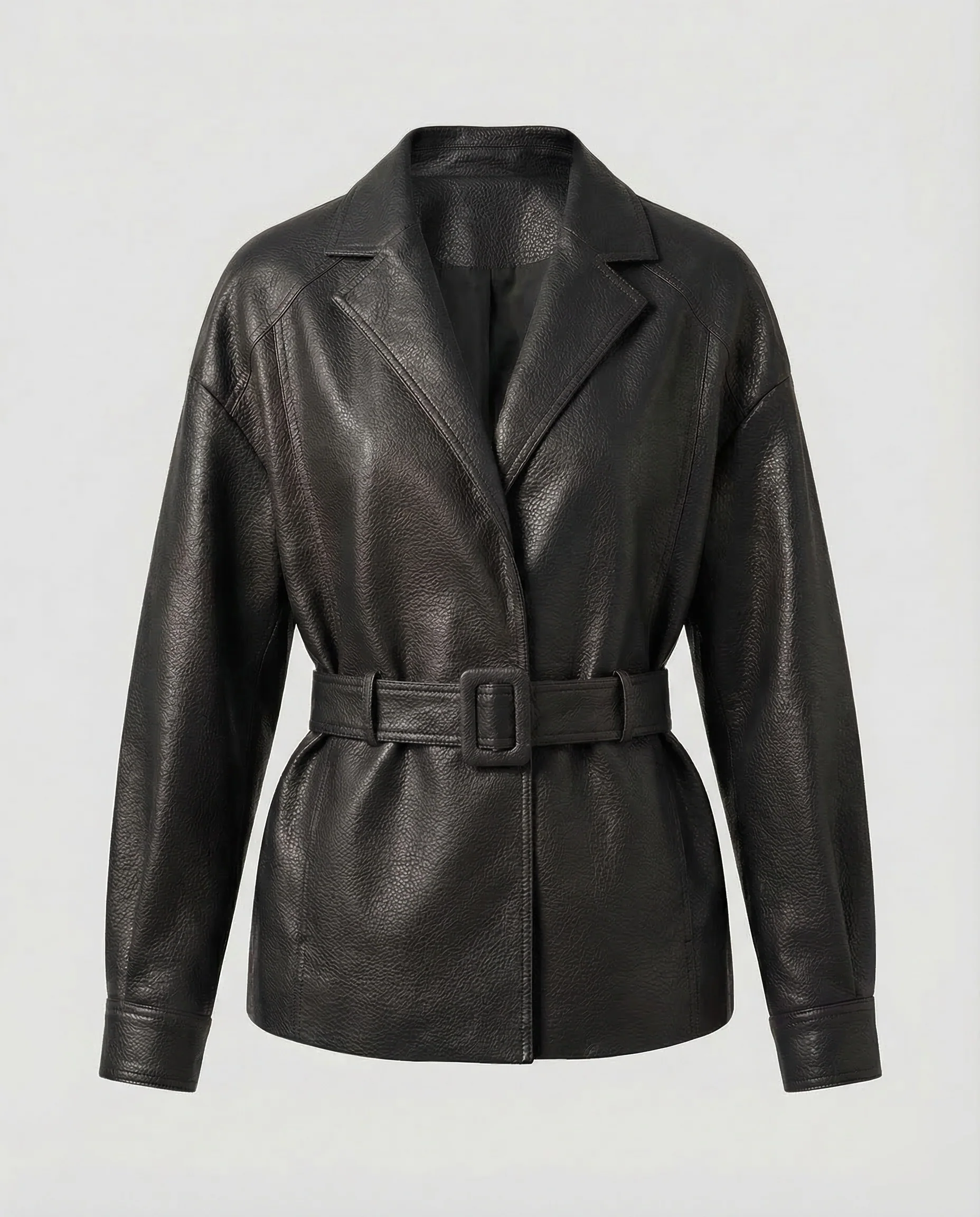 Damen Kunstleder Blazer Gürtel - Image 6