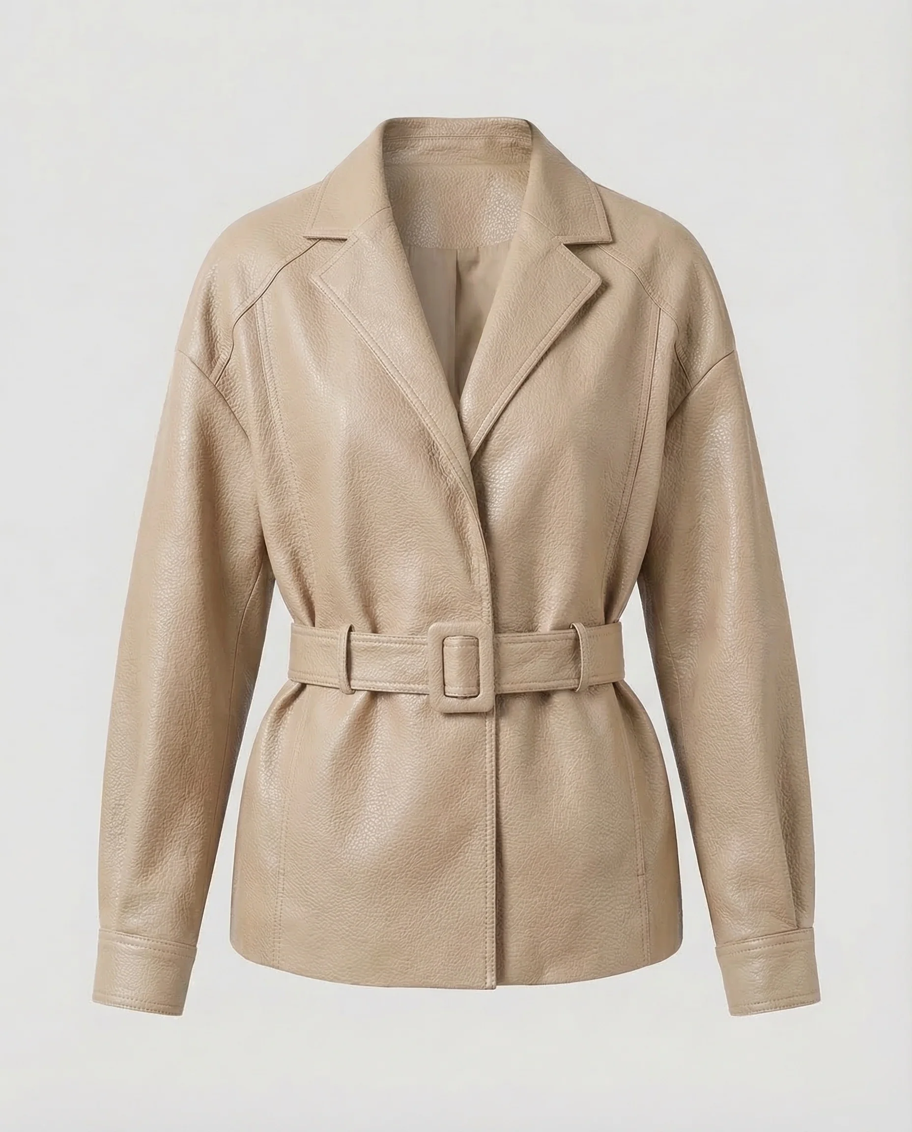 Damen Kunstleder Blazer Gürtel - Image 7