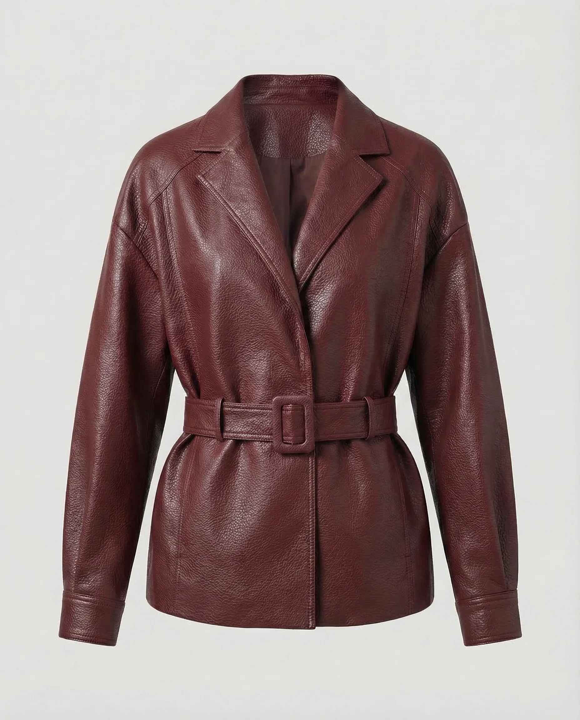 Damen Kunstleder Blazer Gürtel - Image 8