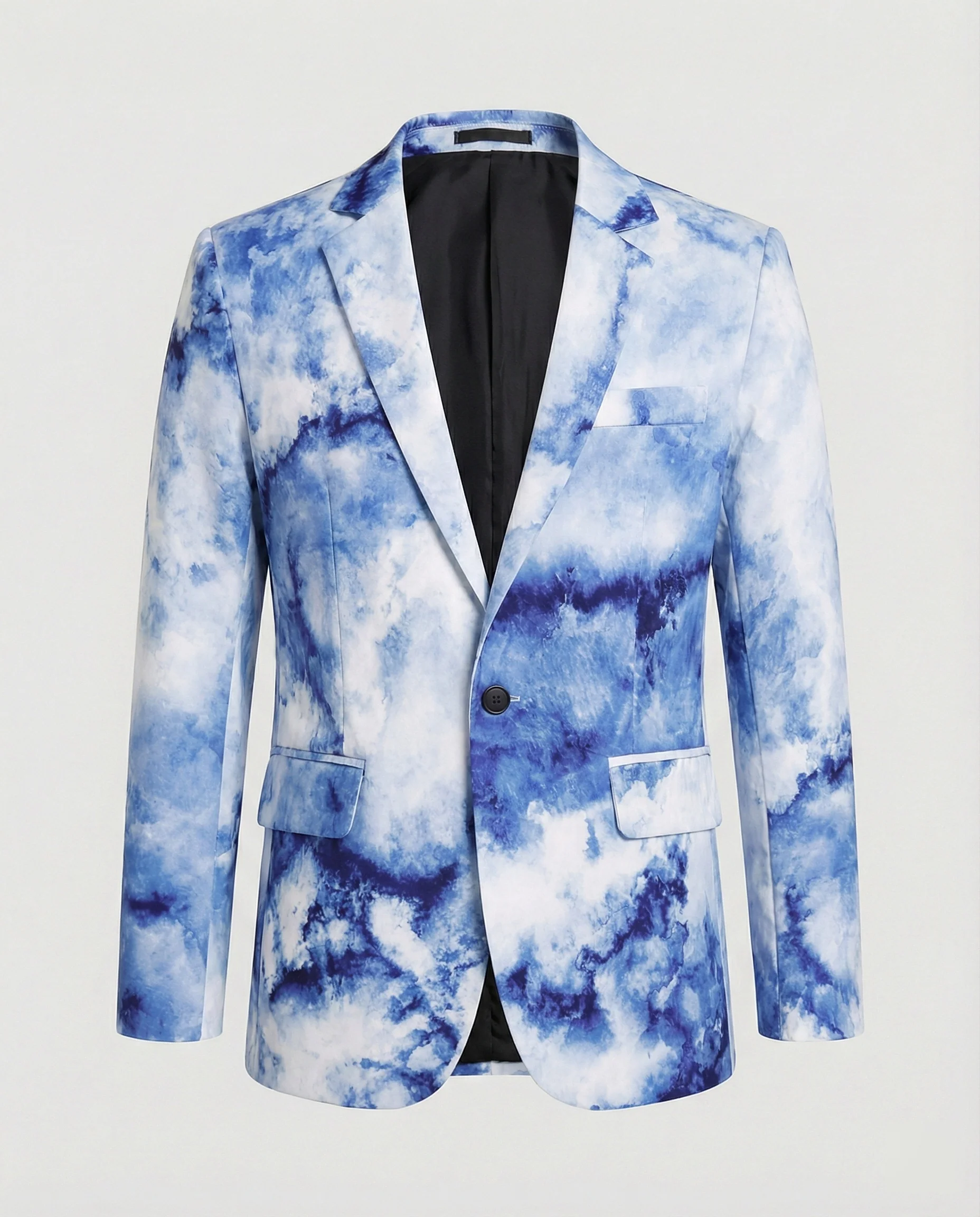 Damen Kurzblazer mit Print und Revers - Image 6