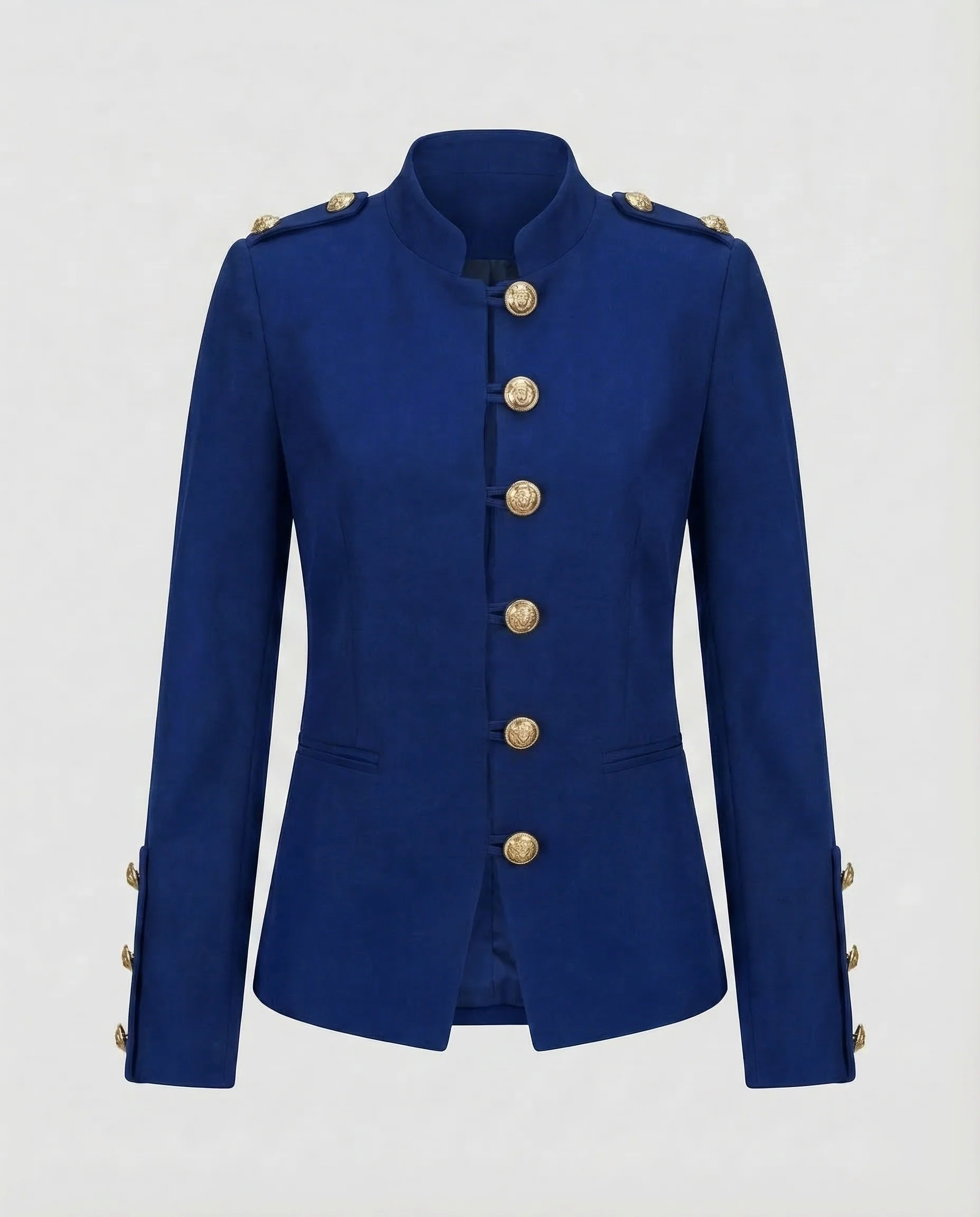 Damen Militär Blazer Stehkragen - Image 7