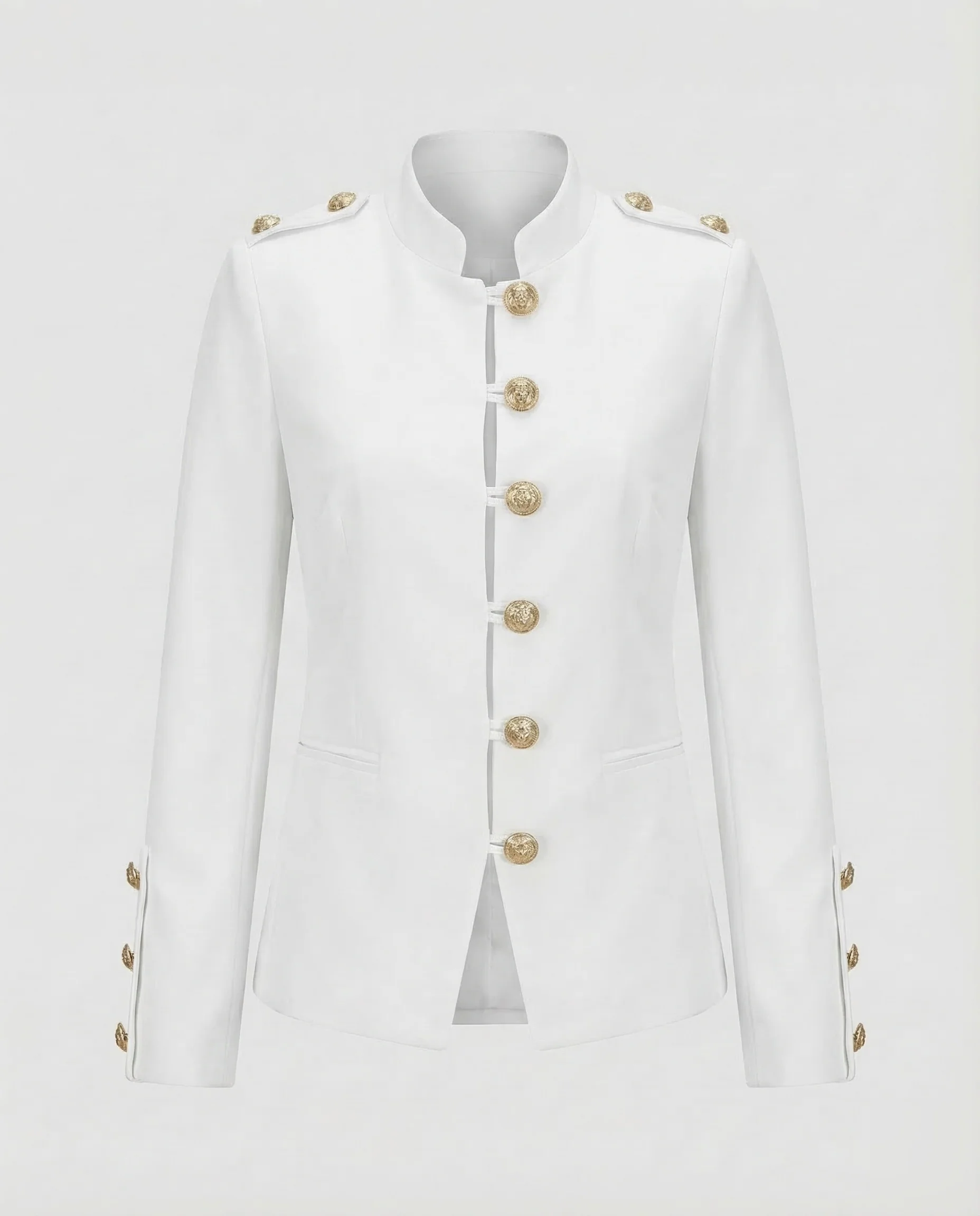 Damen Militär Blazer Stehkragen - Image 9