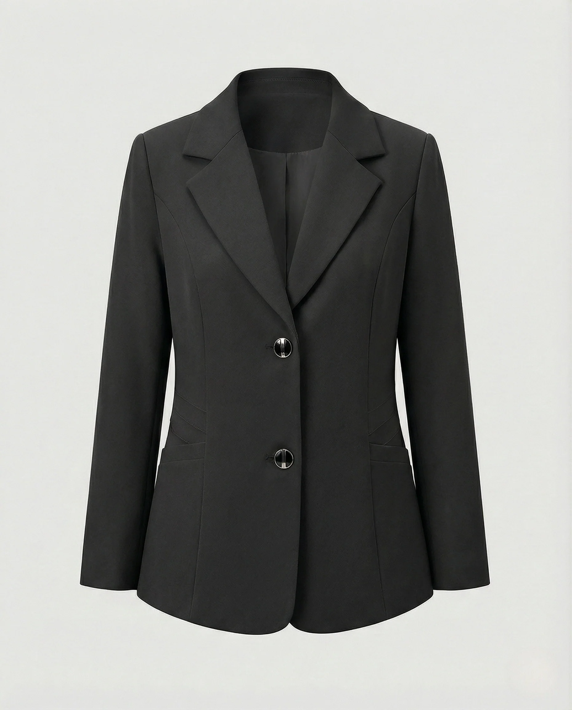 Taillierter Reversblazer mit zwei Zierknöpfen, Eingrifftaschen und femininer Schnitt Heidi Mode - Image 6