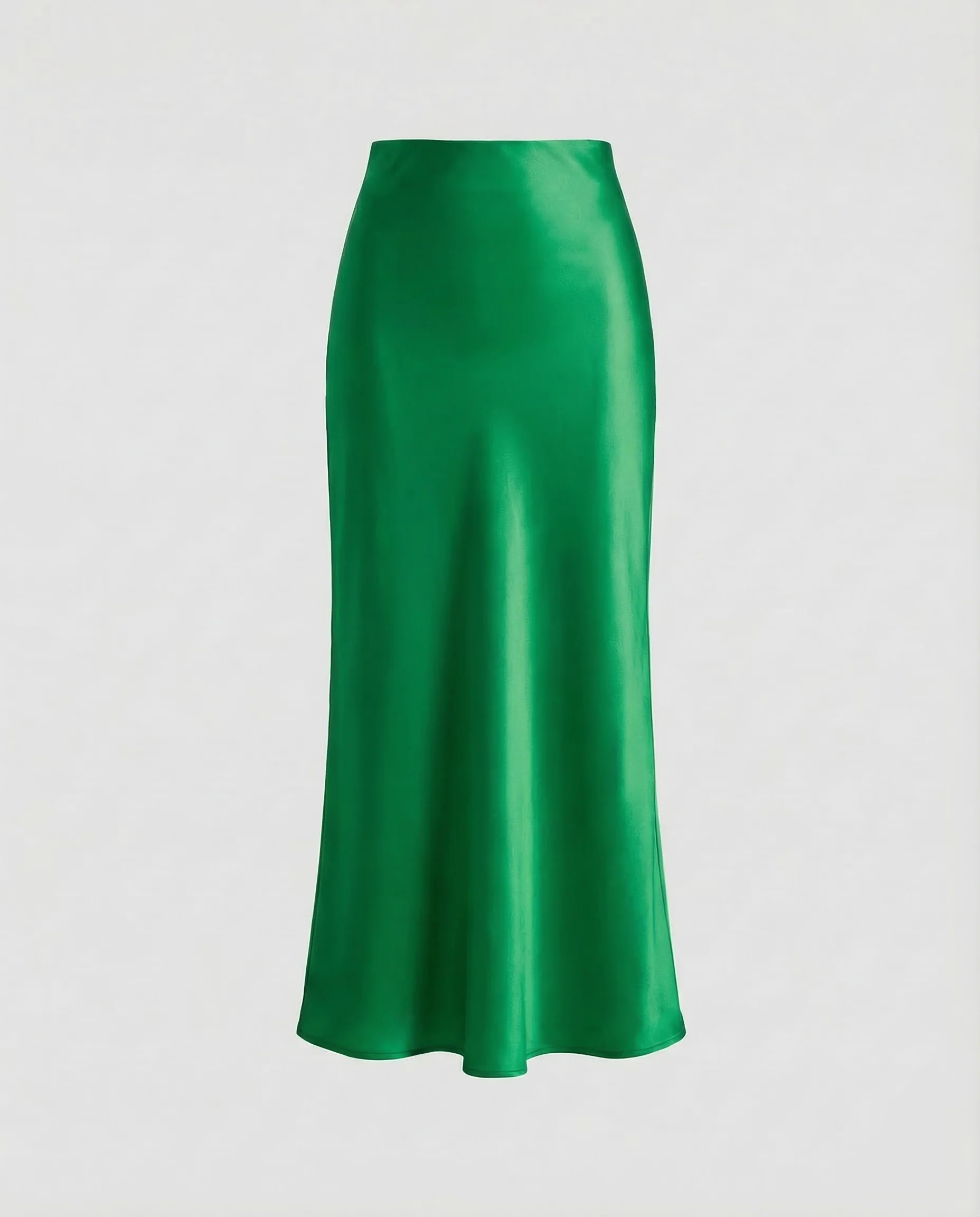 Damen Satin Midirock Schrägschnitt - Image 6