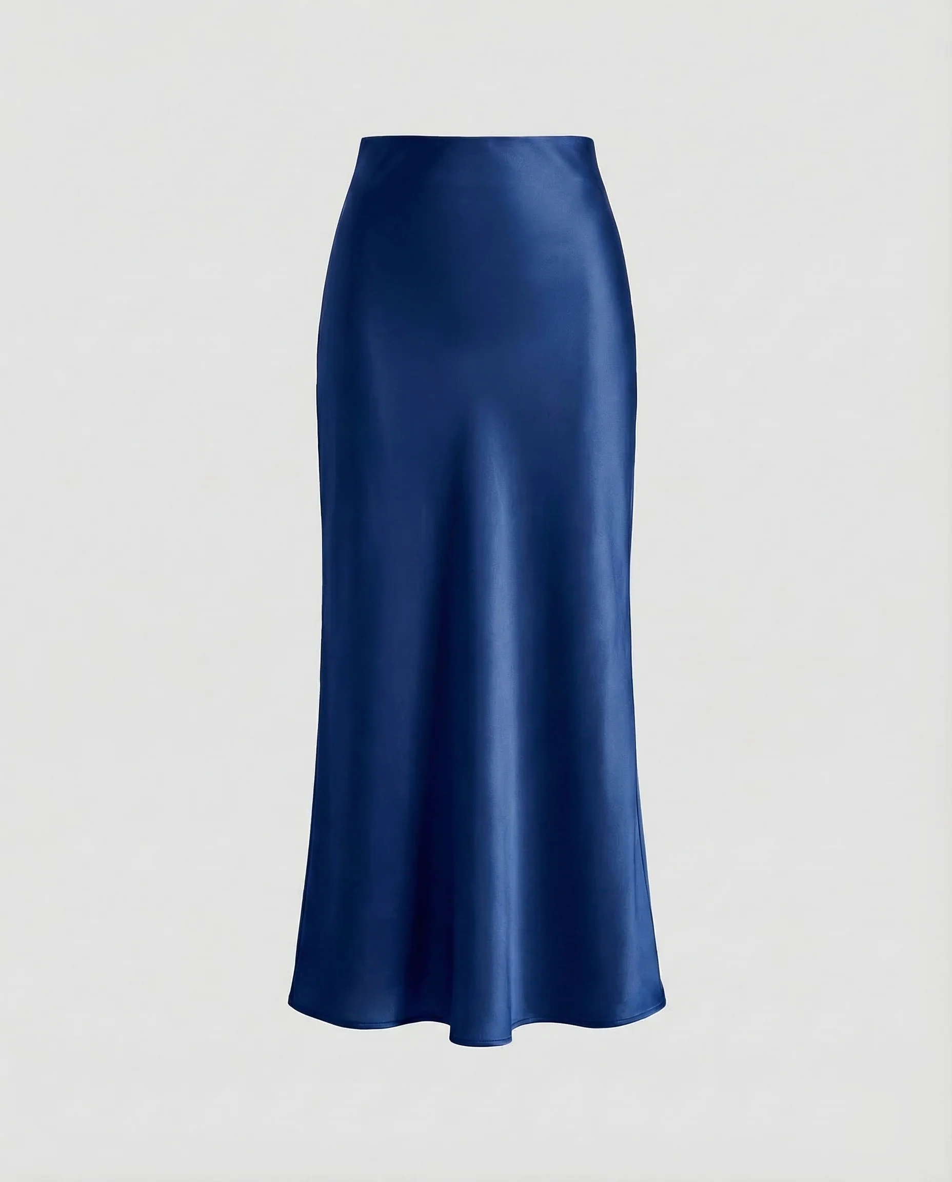 Damen Satin Midirock Schrägschnitt - Image 7