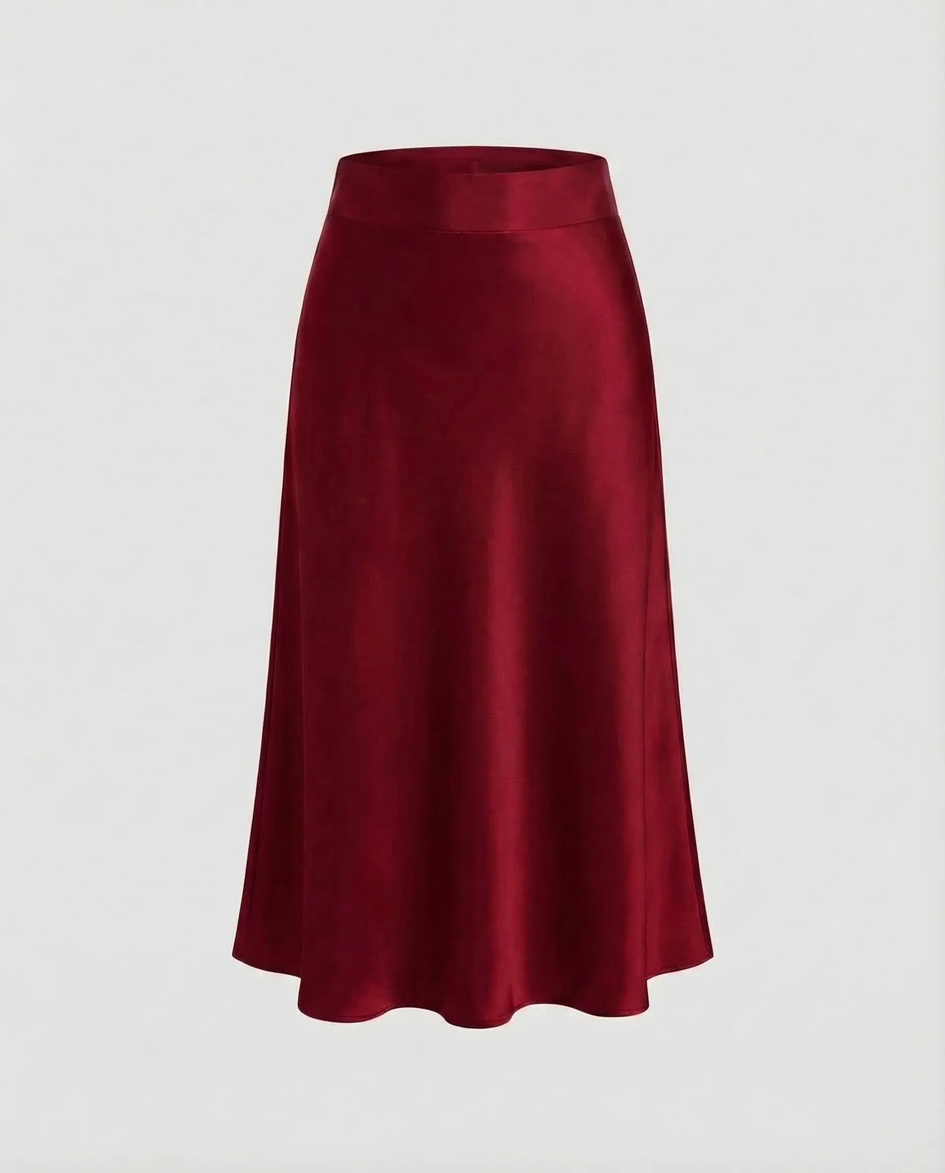 Damen Satin Midirock Tailliert - Image 6