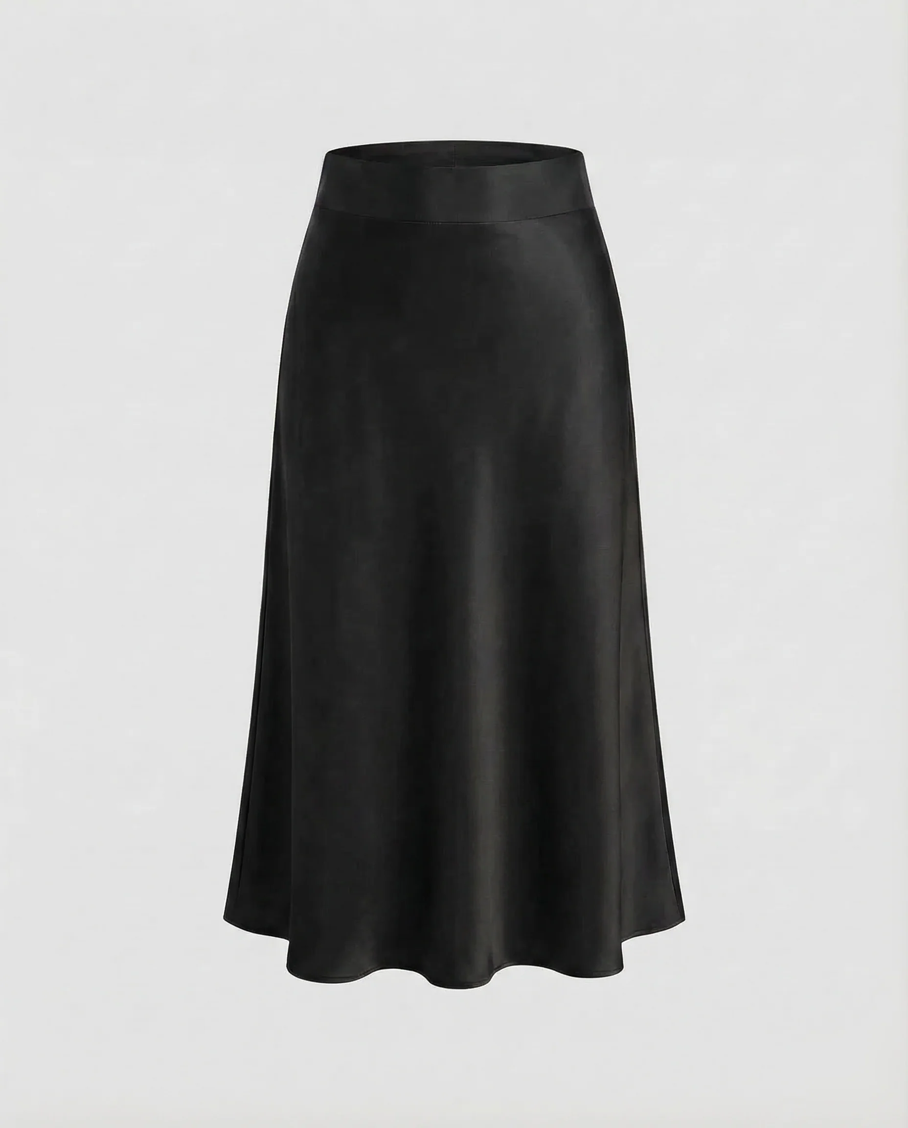 Damen Satin Midirock Tailliert - Image 7