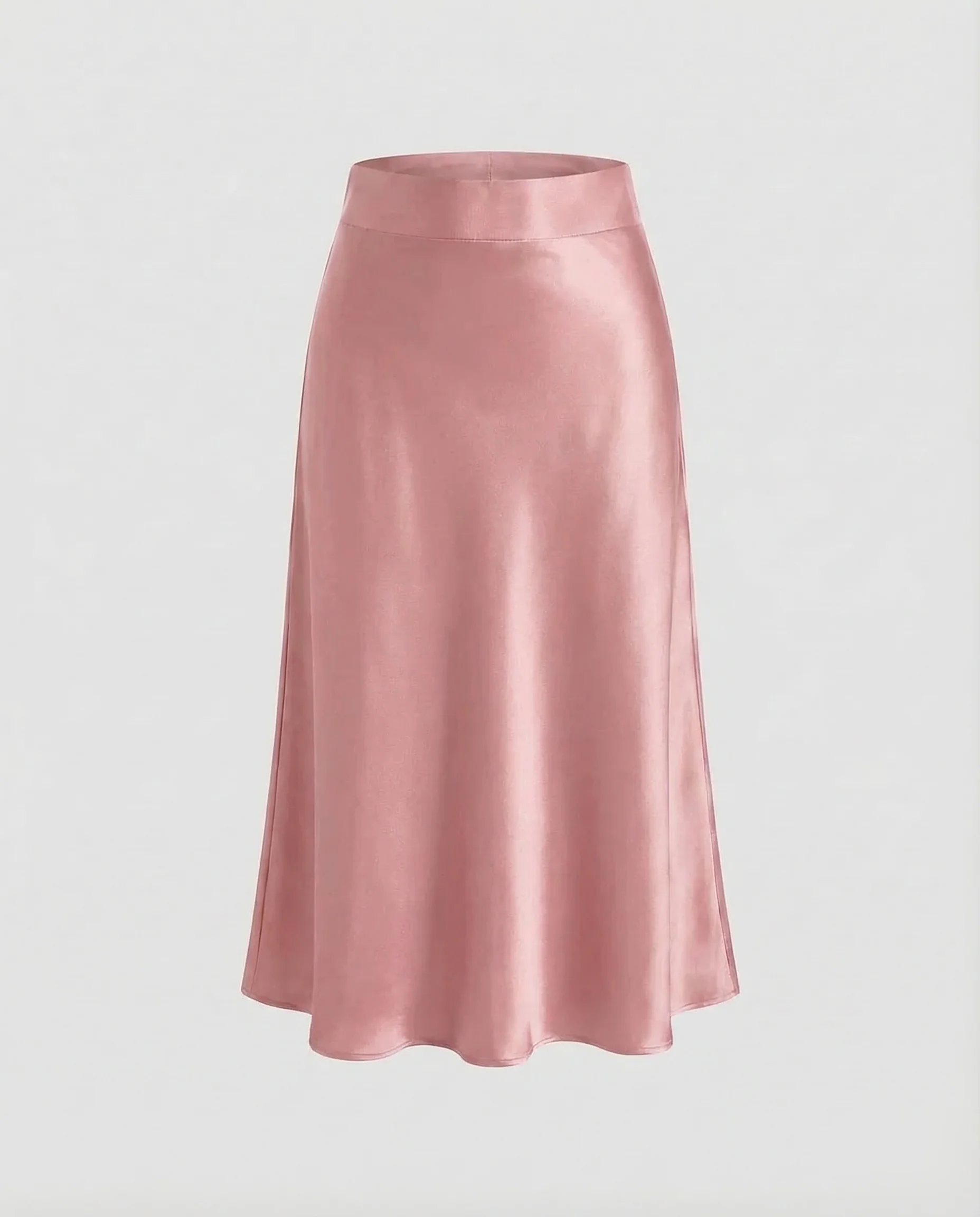 Damen Satin Midirock Tailliert - Image 8