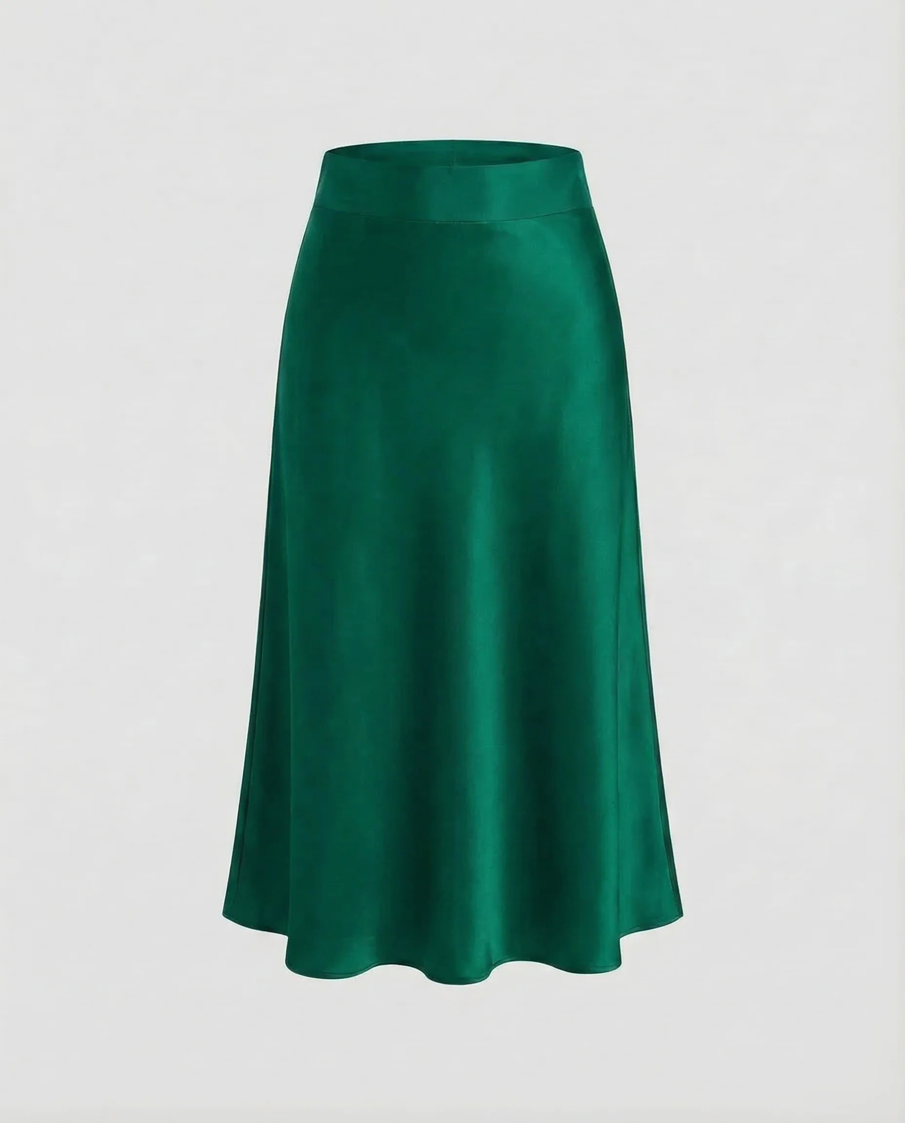 Damen Satin Midirock Tailliert - Image 9