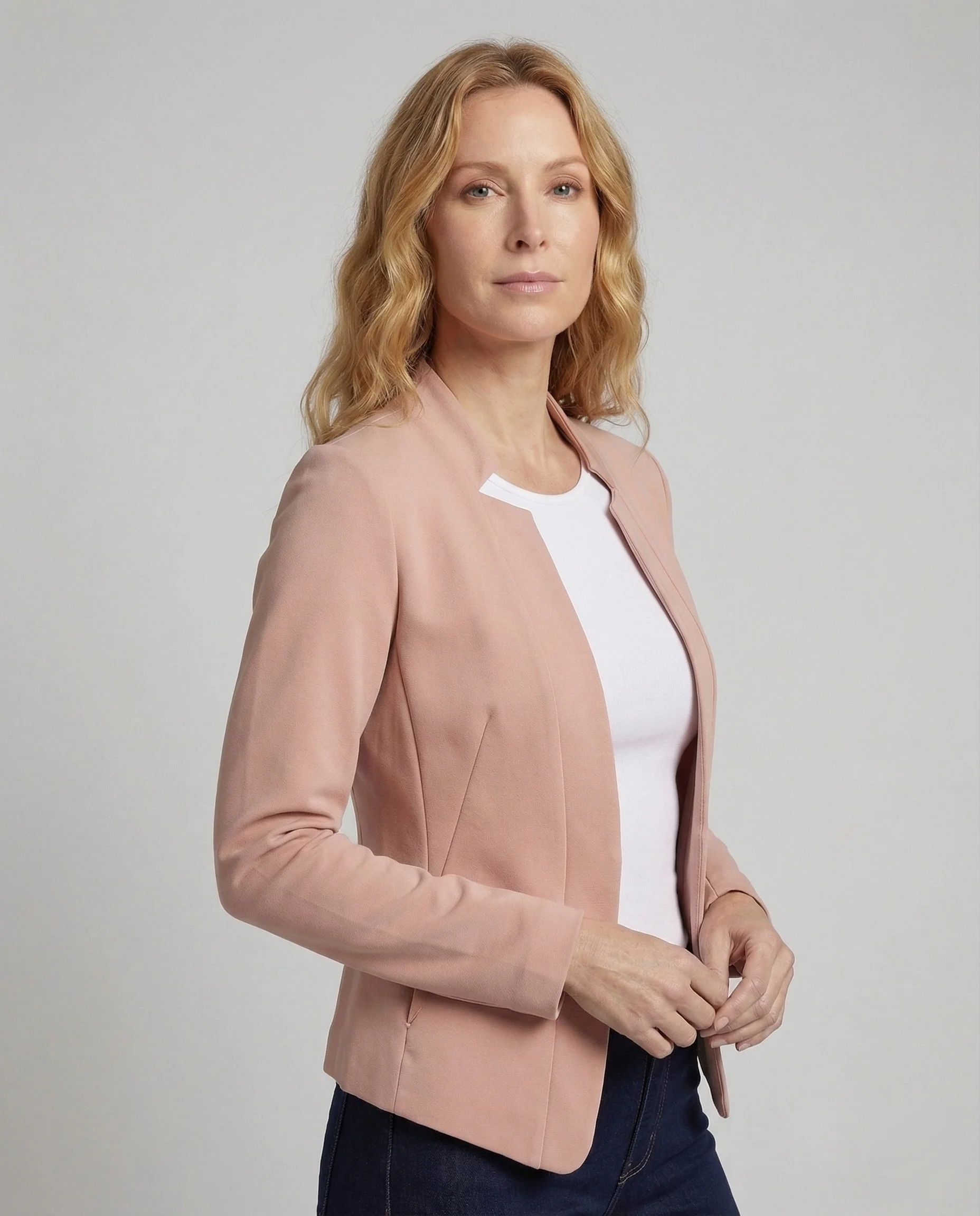Damen Stretch Blazer Tailliert - Image 2