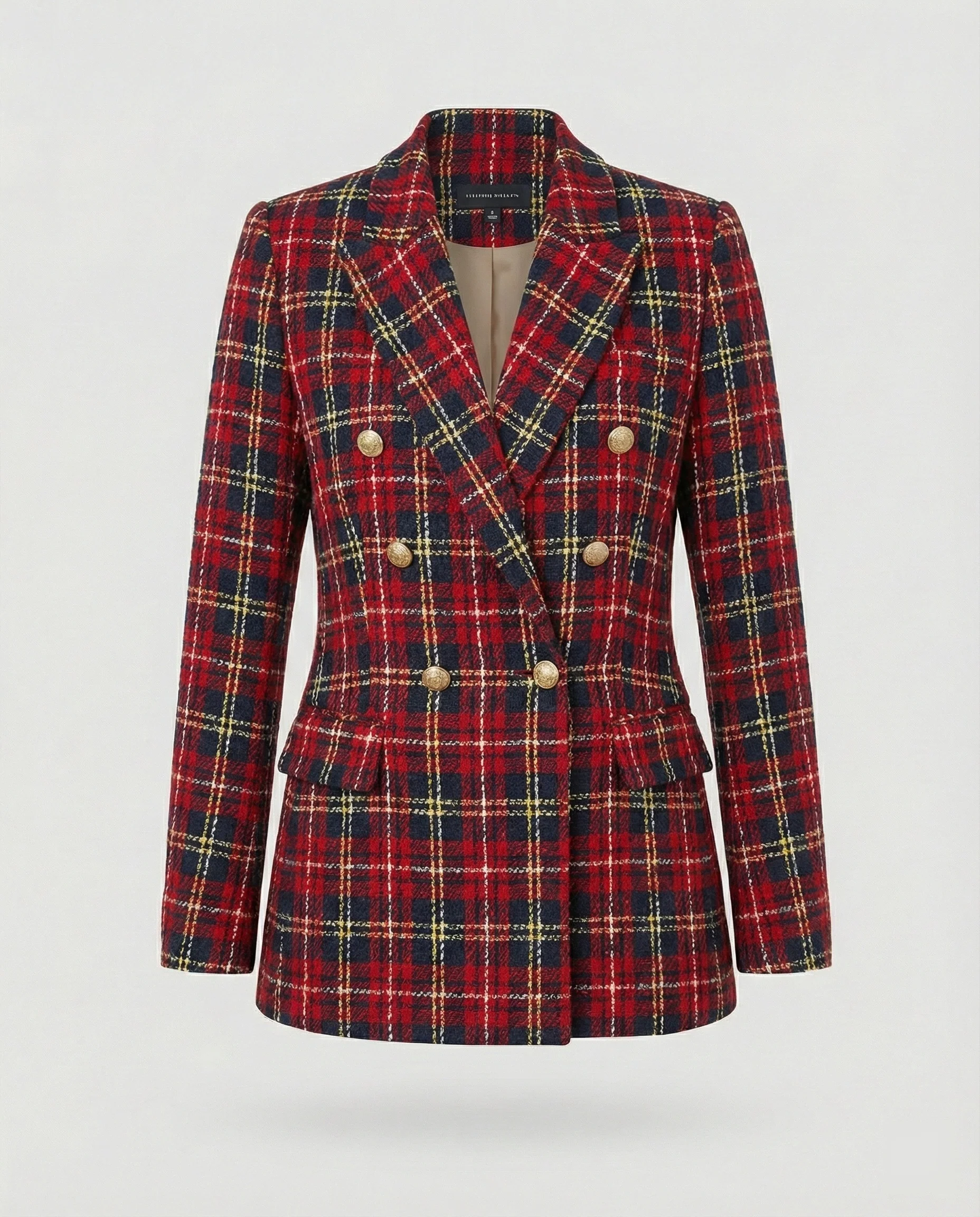 Damen Blazer Tweed Doppelreiher - Image 4