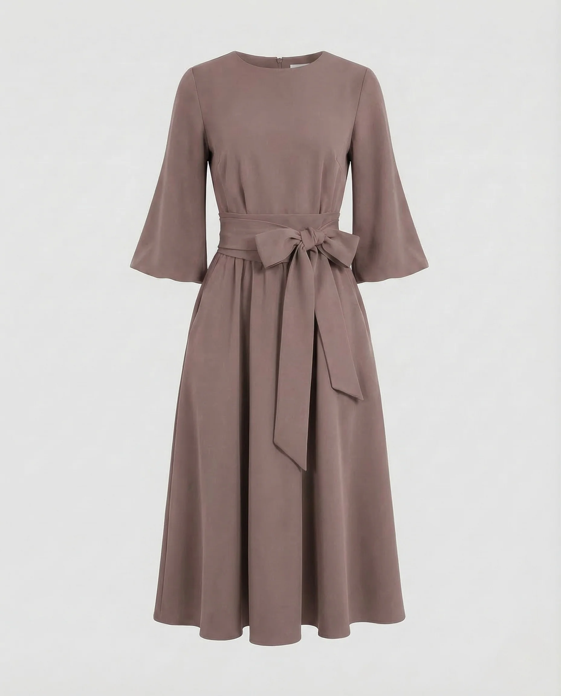Damen A Linien Kleid Gürtel - Image 6