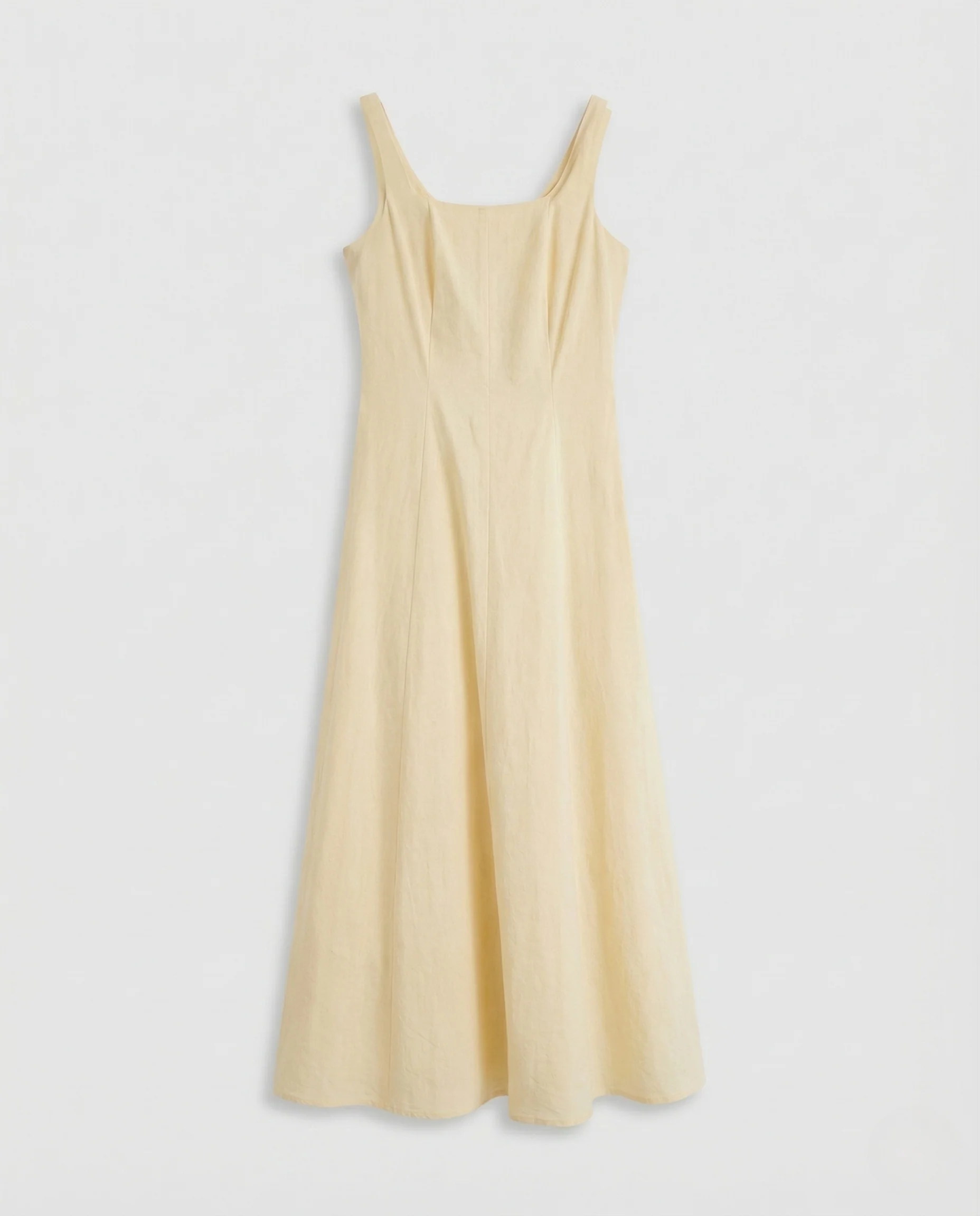 Damen Leinenmix A-Linien Maxikleid - Image 5