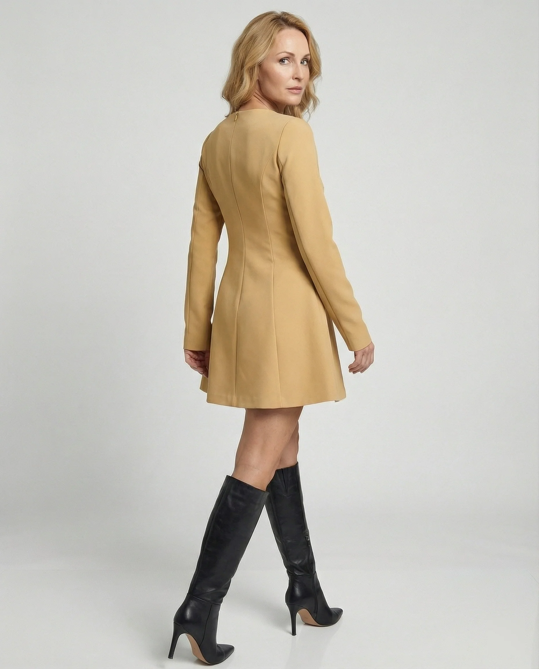 Damen A-Linie Minikleid aus Crepe - Image 10