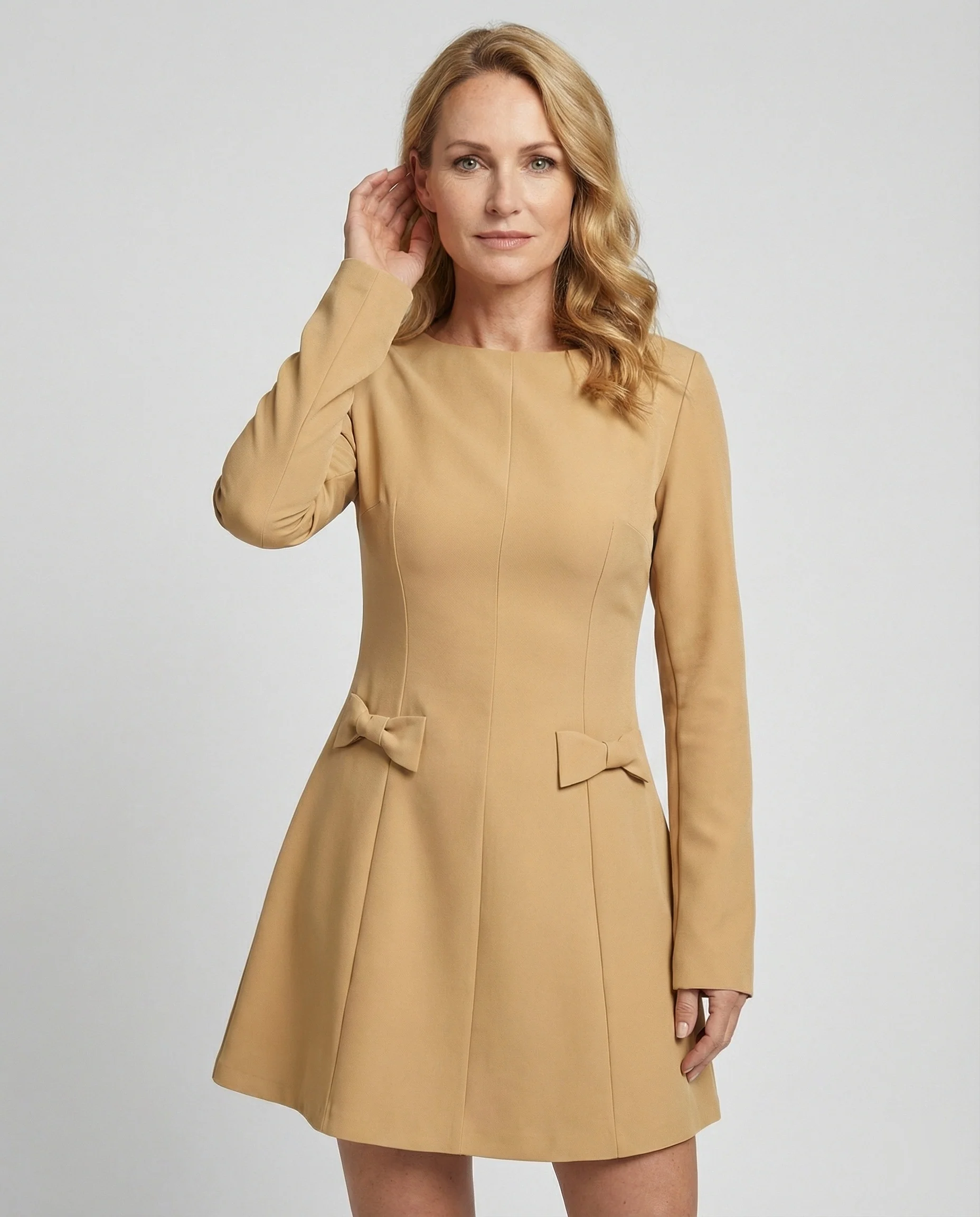 Damen A-Linie Minikleid aus Crepe - Image 9