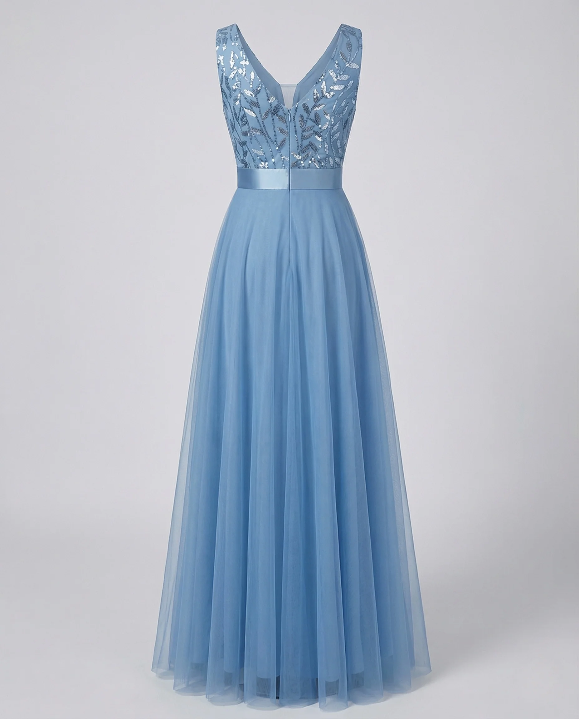 Damen Ballkleid Tüllrock Besticktes Bustier - Image 5