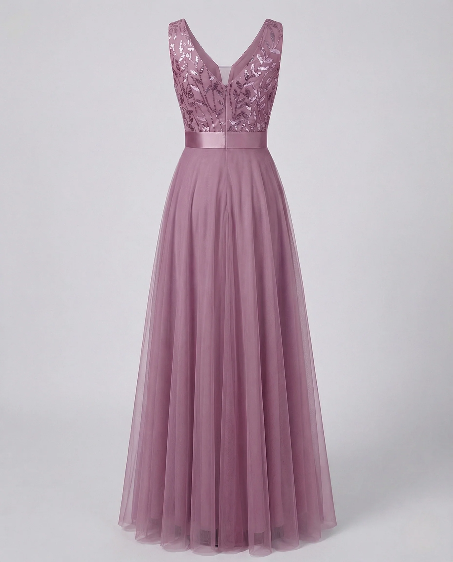Damen Ballkleid Tüllrock Besticktes Bustier - Image 6