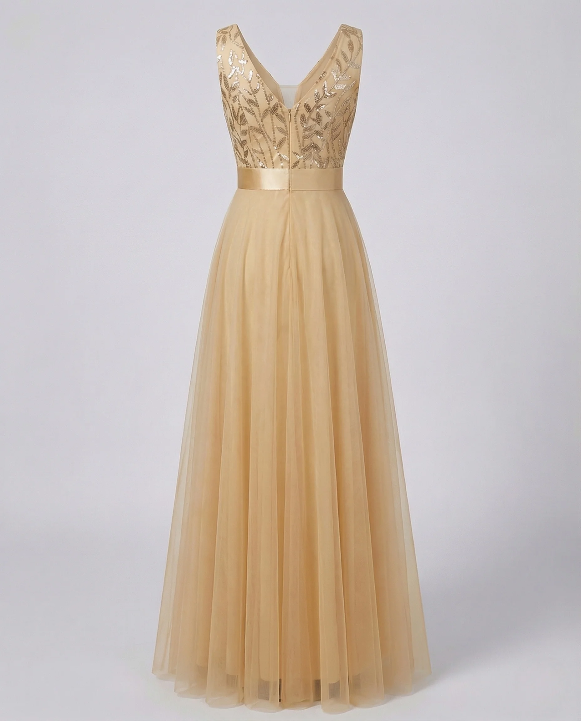 Damen Ballkleid Tüllrock Besticktes Bustier - Image 8