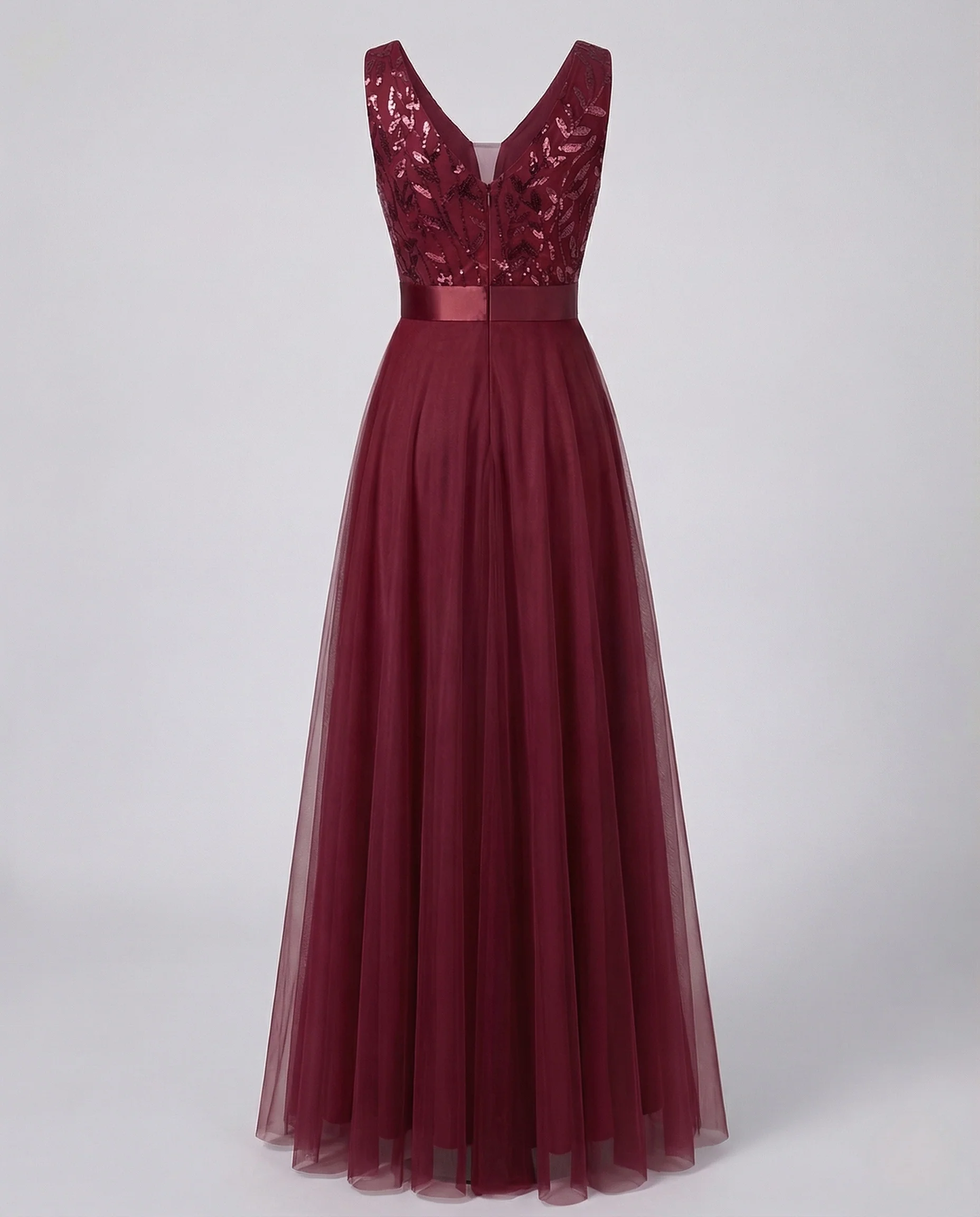 Damen Ballkleid Tüllrock Besticktes Bustier - Image 9