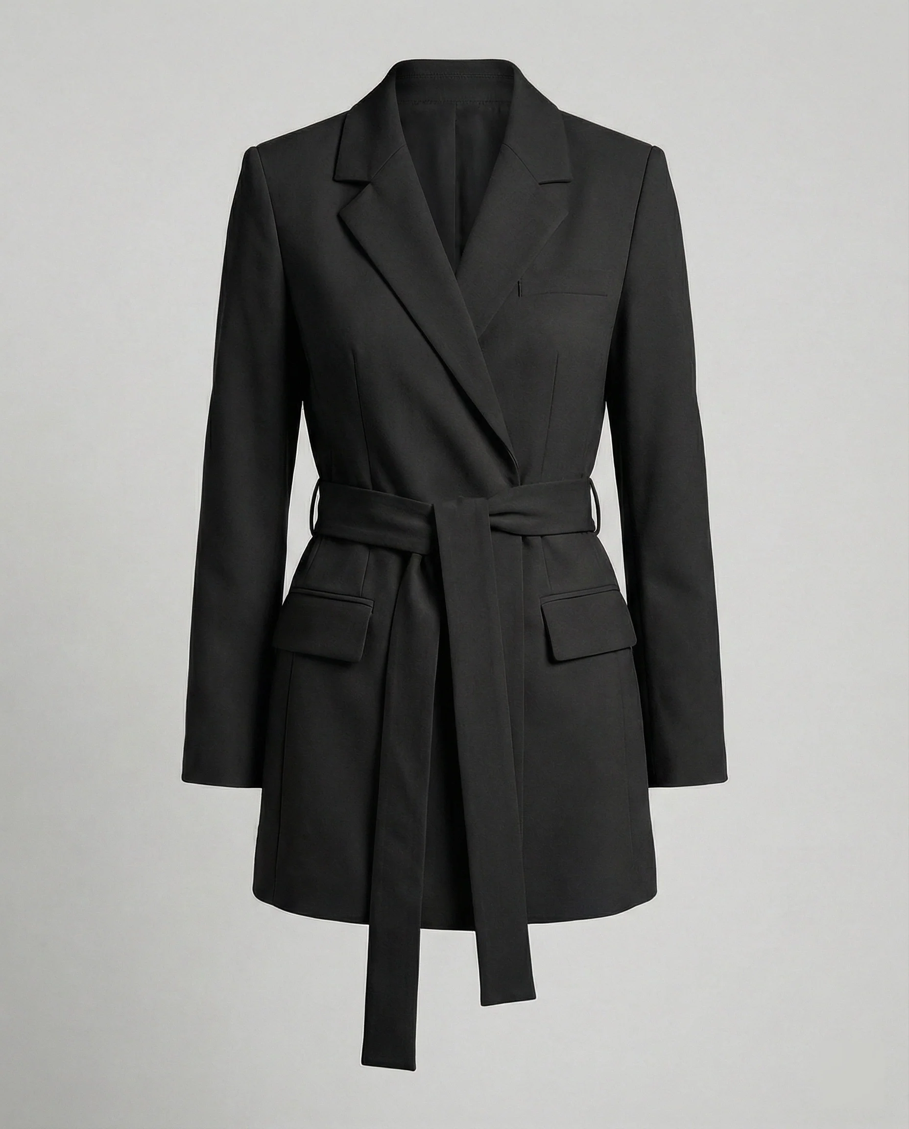 Blazer Minikleid Tailliert Mit Gürtel Damen - Image 4