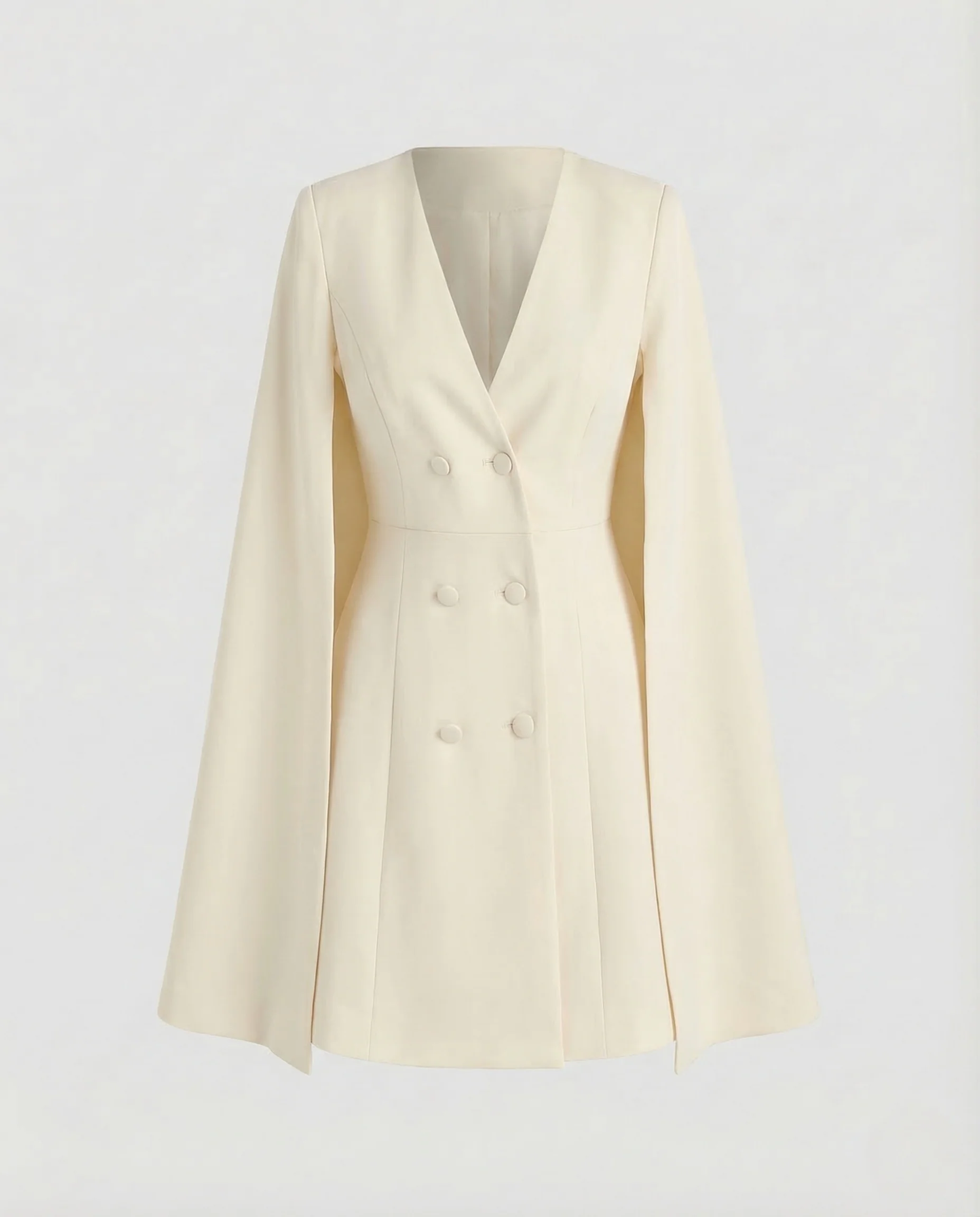 Damen Cape Blazerkleid Doppelreiher - Image 8