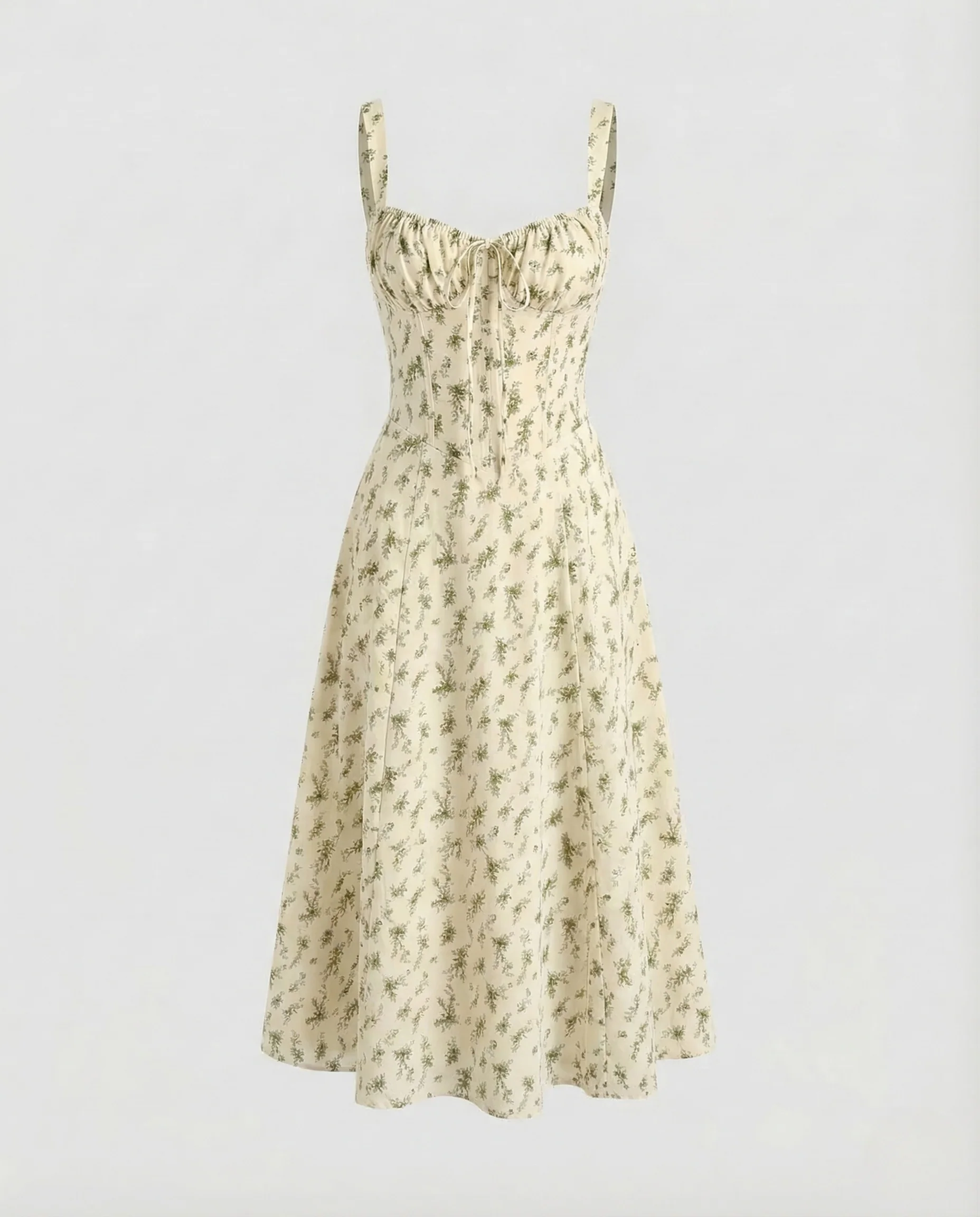 Damen Corsagen Midikleid A Linie - Image 8