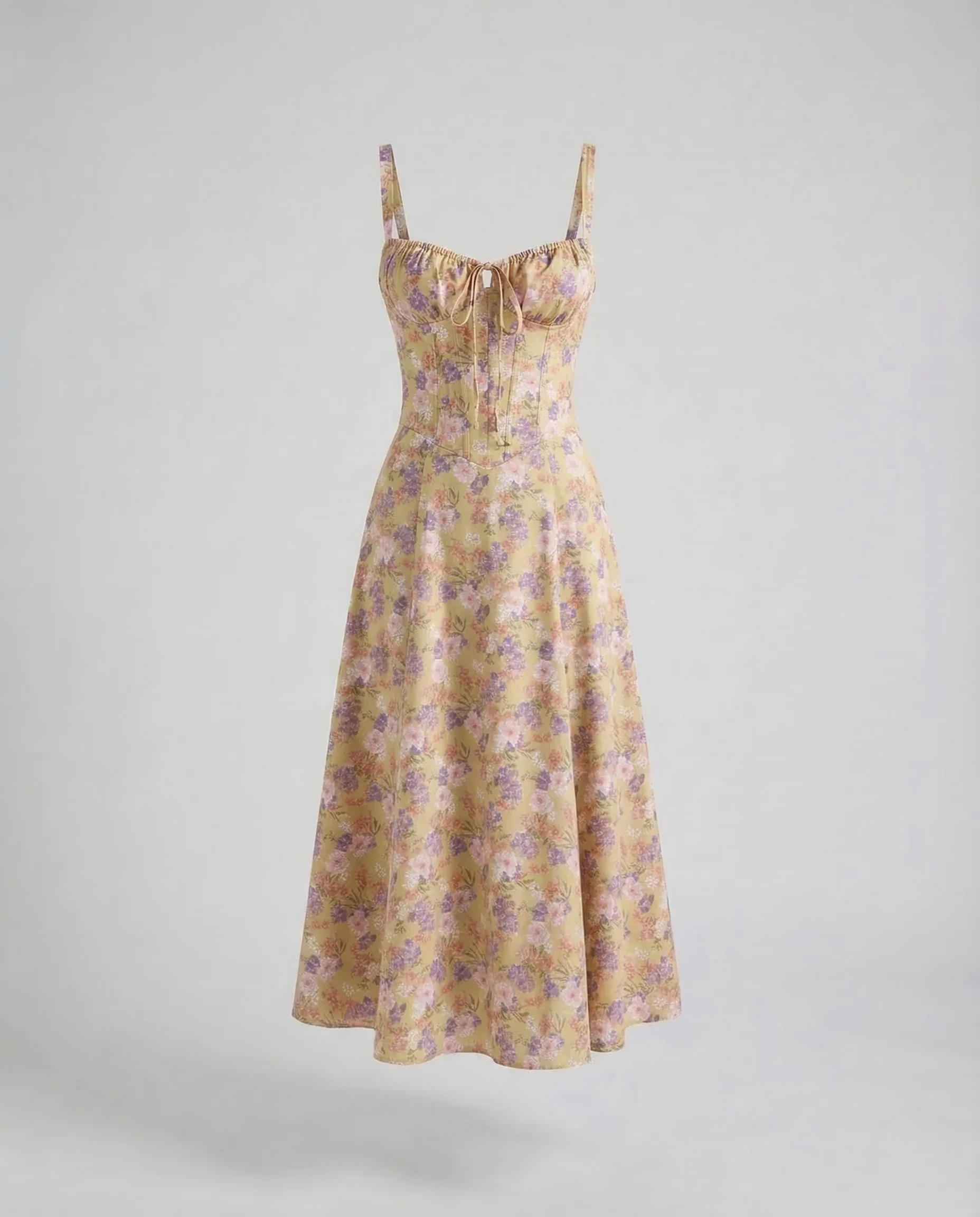 Damen Corsagen Midikleid Träger - Image 7