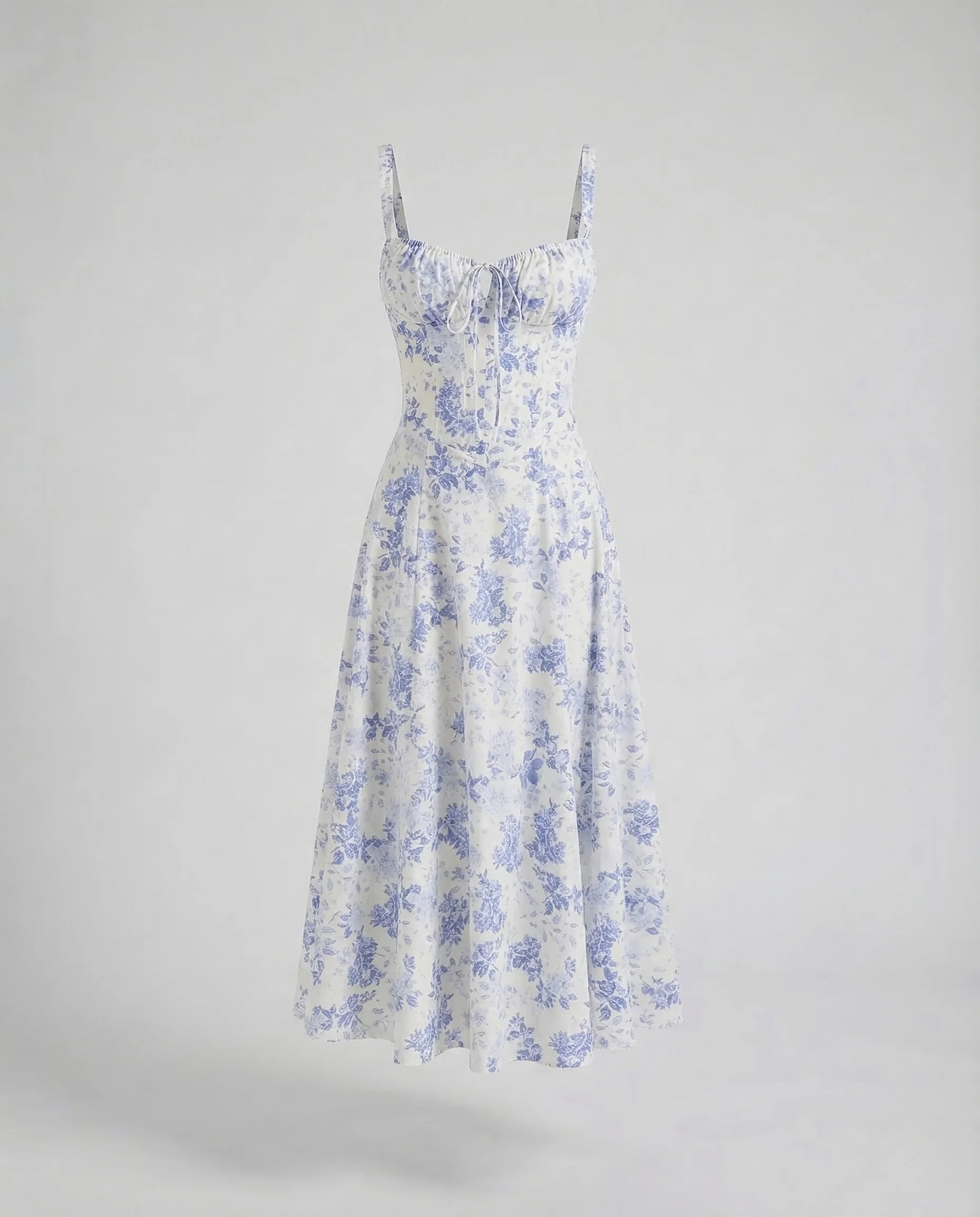 Damen Corsagen Midikleid Träger - Image 8