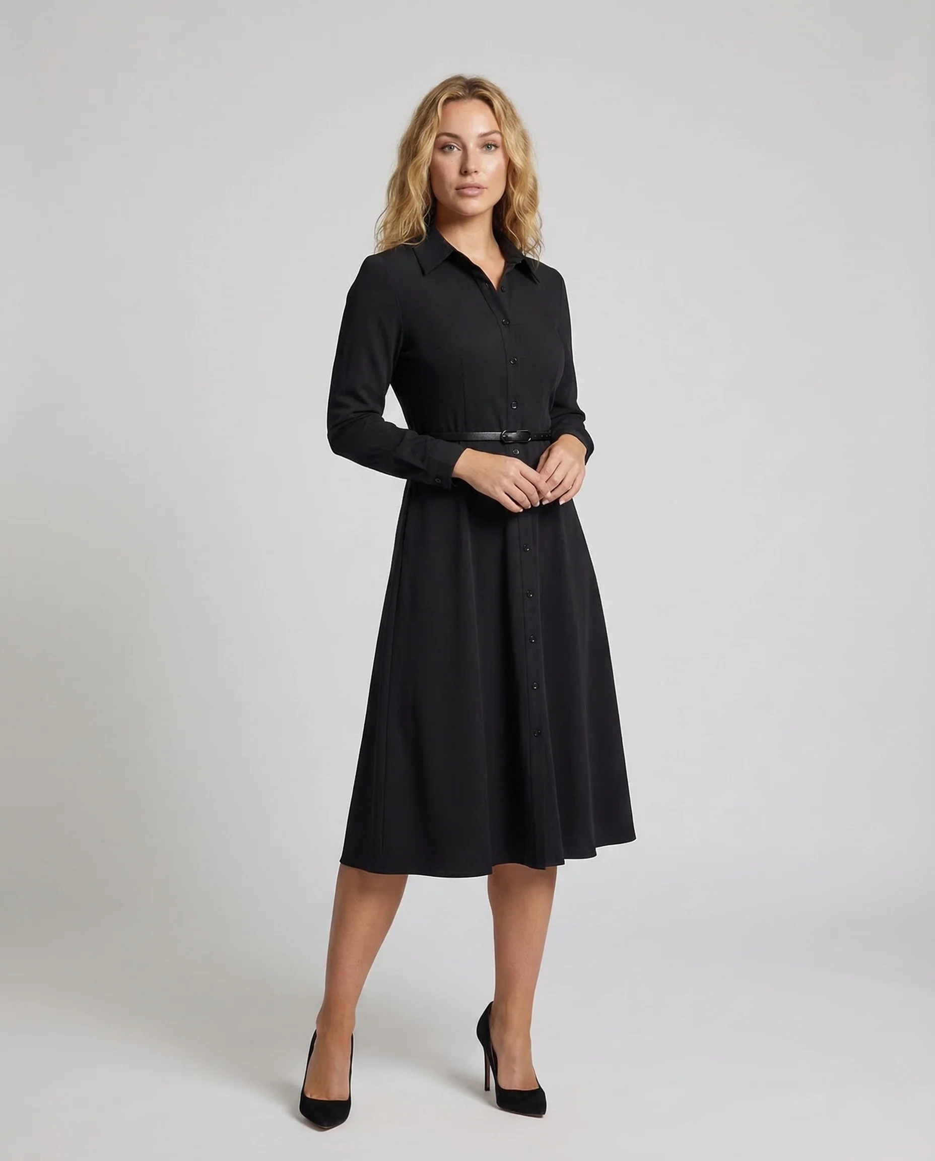 Damen Hemdkleid A Linie