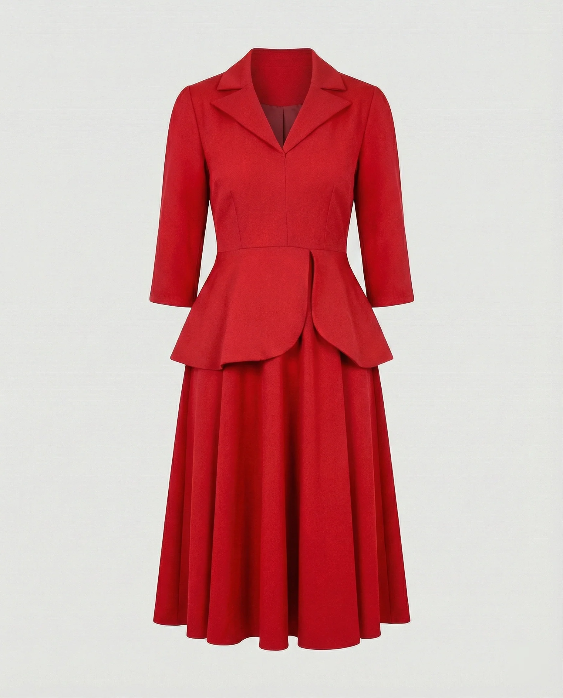 Damen Midikleid elegant mit Schößchen - Image 7