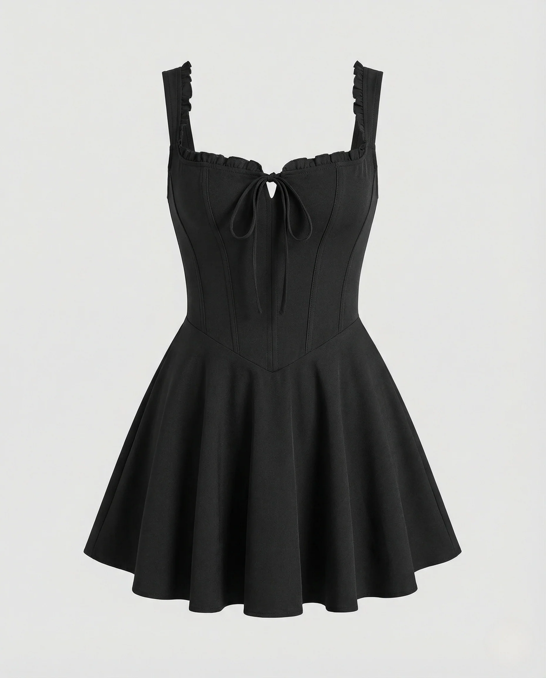 Damen Korsett Minikleid mit Tellerrock - Image 5