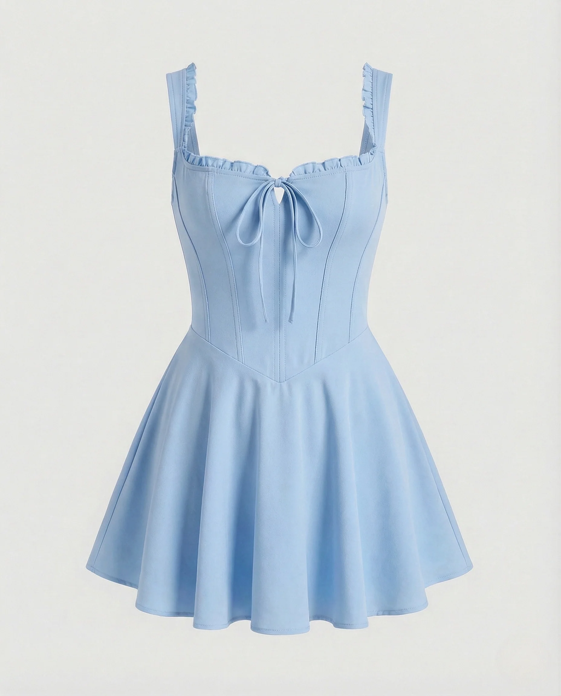 Damen Korsett Minikleid mit Tellerrock - Image 7