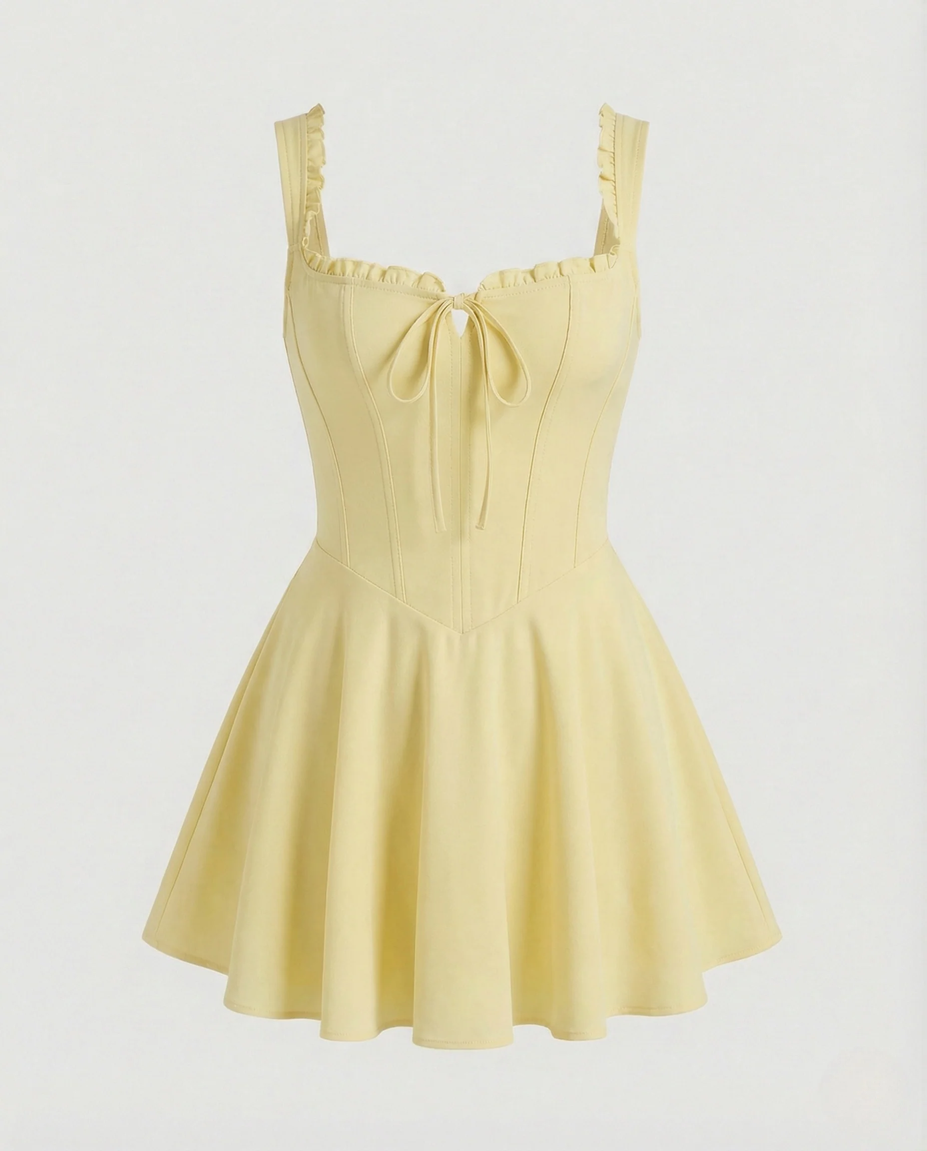 Damen Korsett Minikleid mit Tellerrock - Image 8