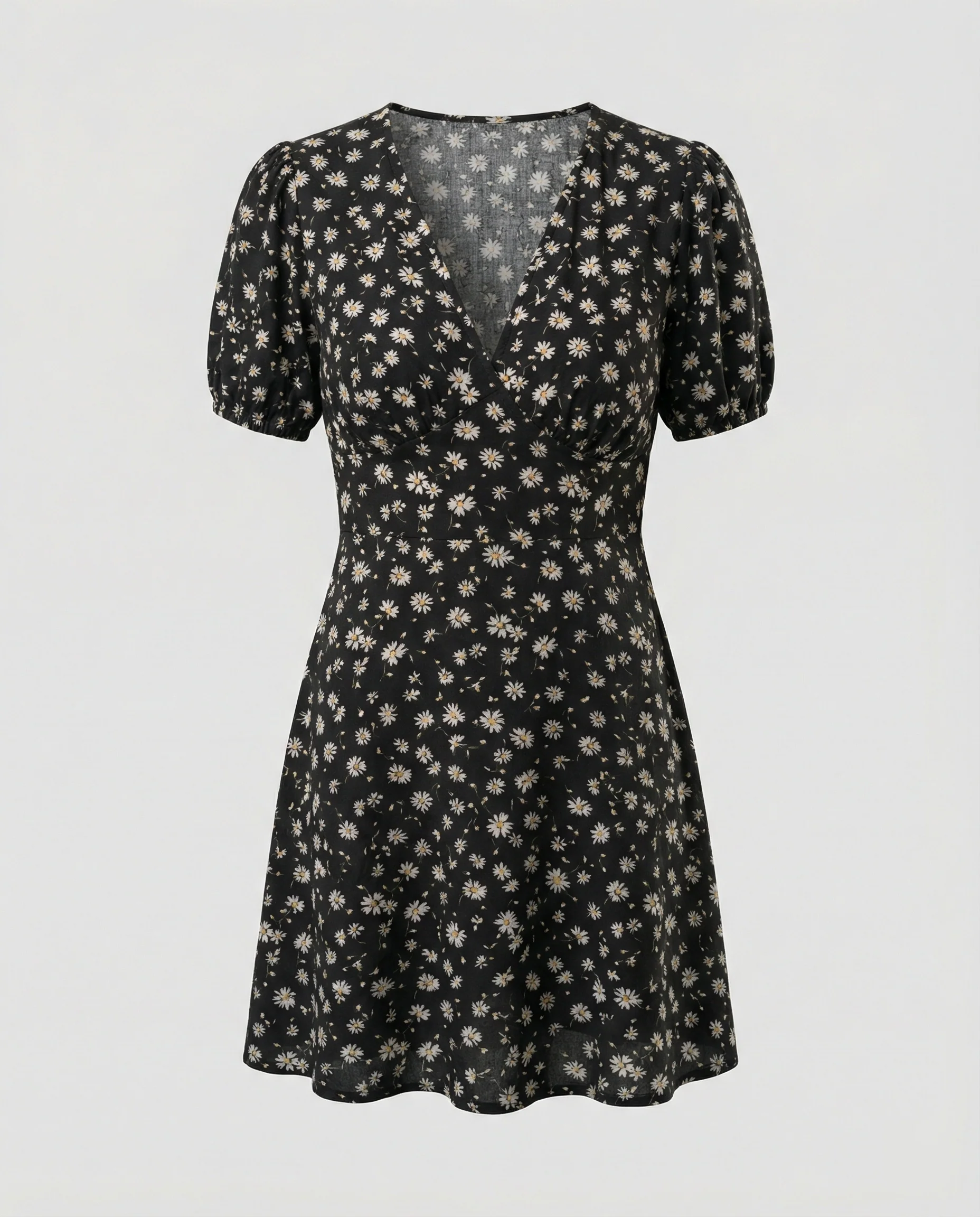 Damen Minikleid tailliert mit Puffärmeln - Image 2
