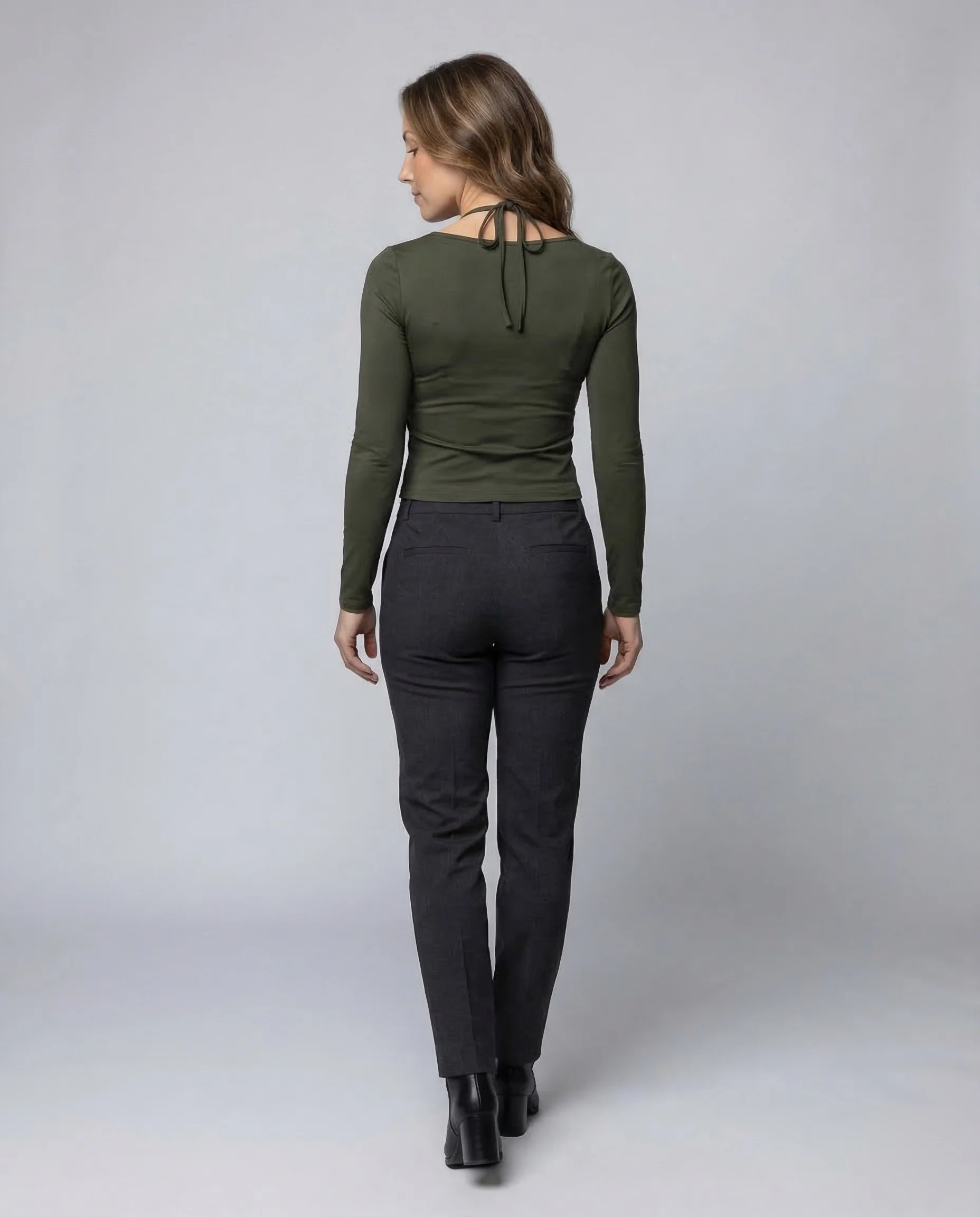 Damen Langarmshirt Schlitz - Image 4