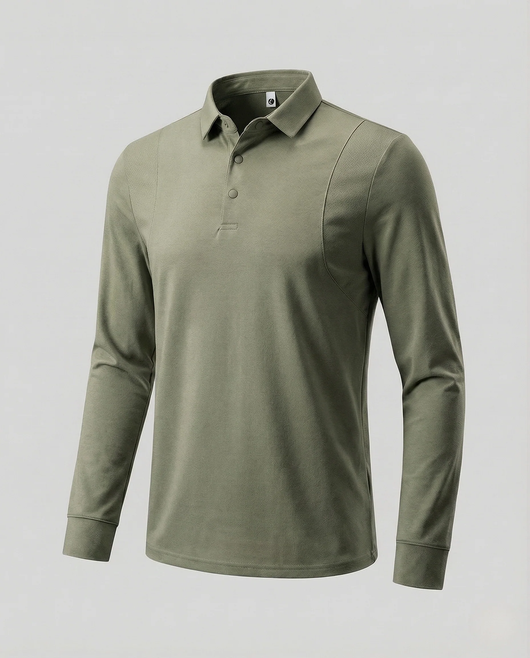 Damen Langarm Poloshirt Tailliert - Image 8