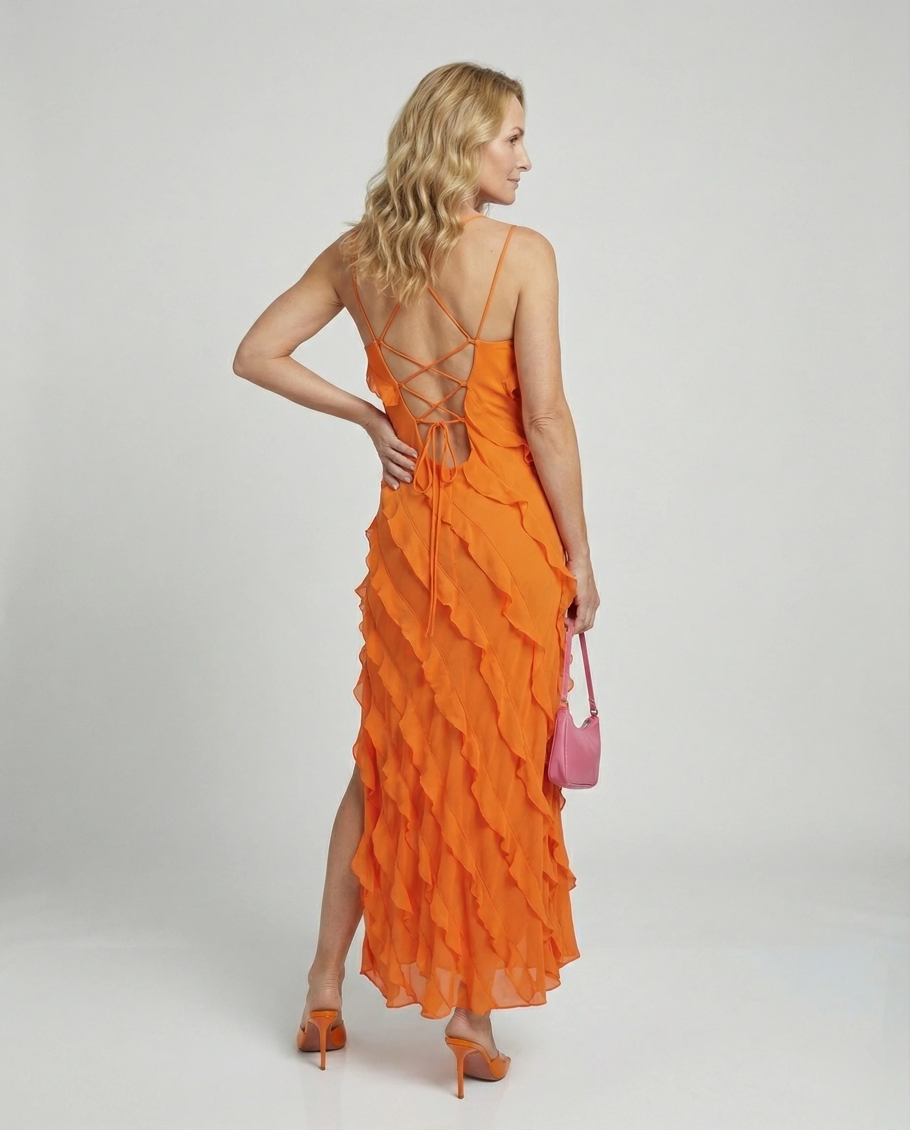Damen Maxikleid mit Volants - Image 2