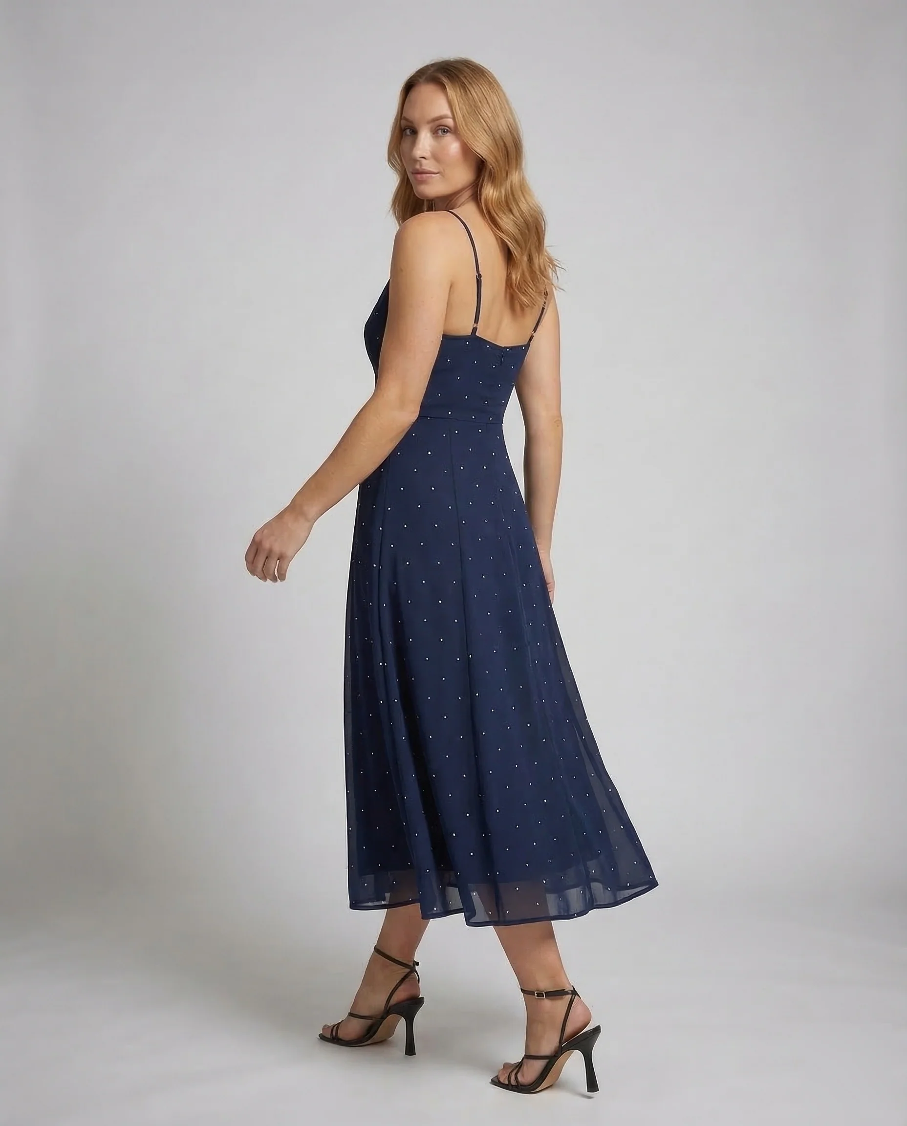 Damen Maxikleid Tupfen - Image 4