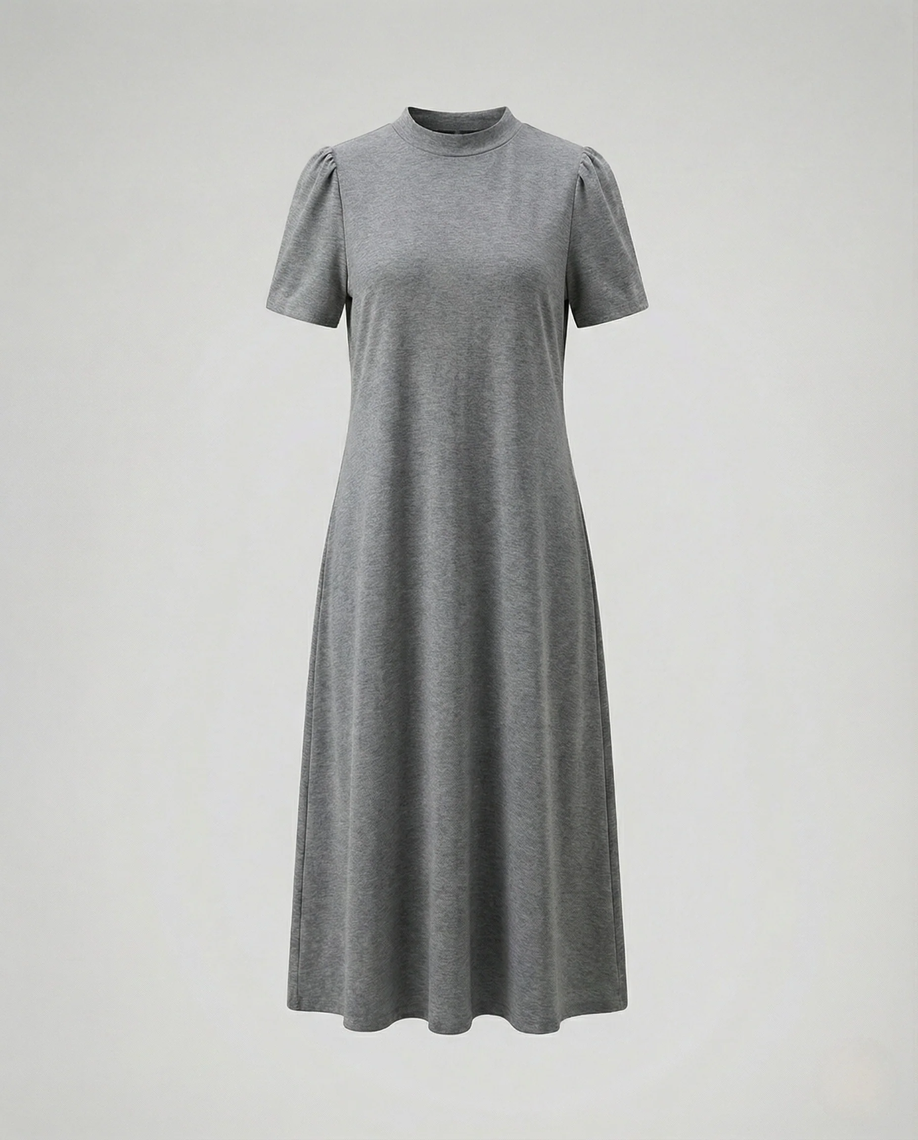 Damen Midikleid mit Stehkragen und Puffärmeln - Image 5