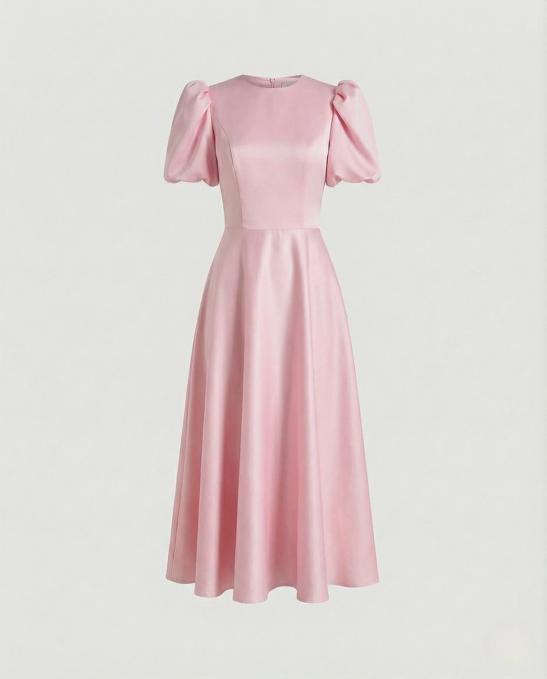 Freizeitkleid Damen Midikleid Puffärmel - Image 7