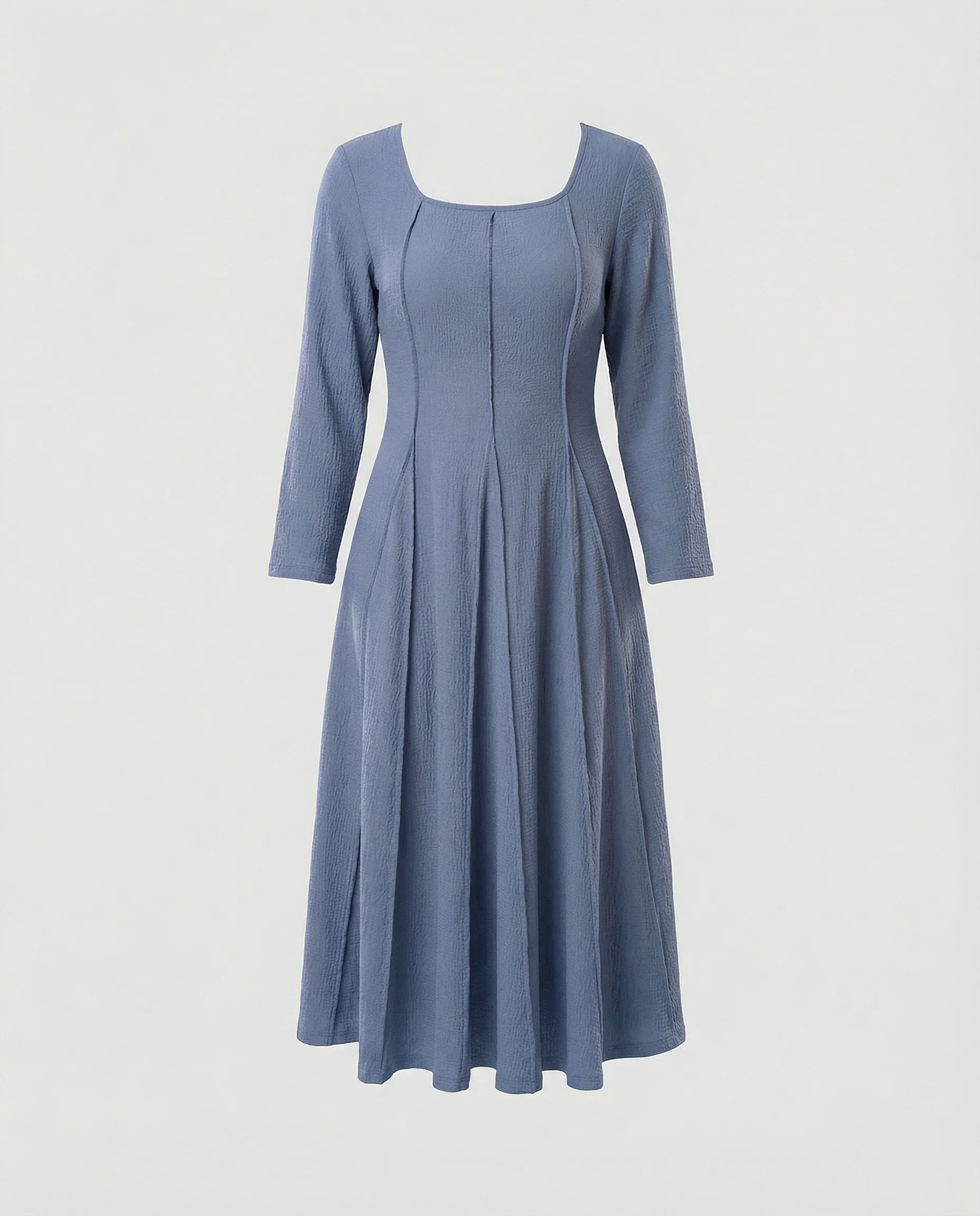 Freizeitkleid Damen Midikleid Tellerrock - Image 5