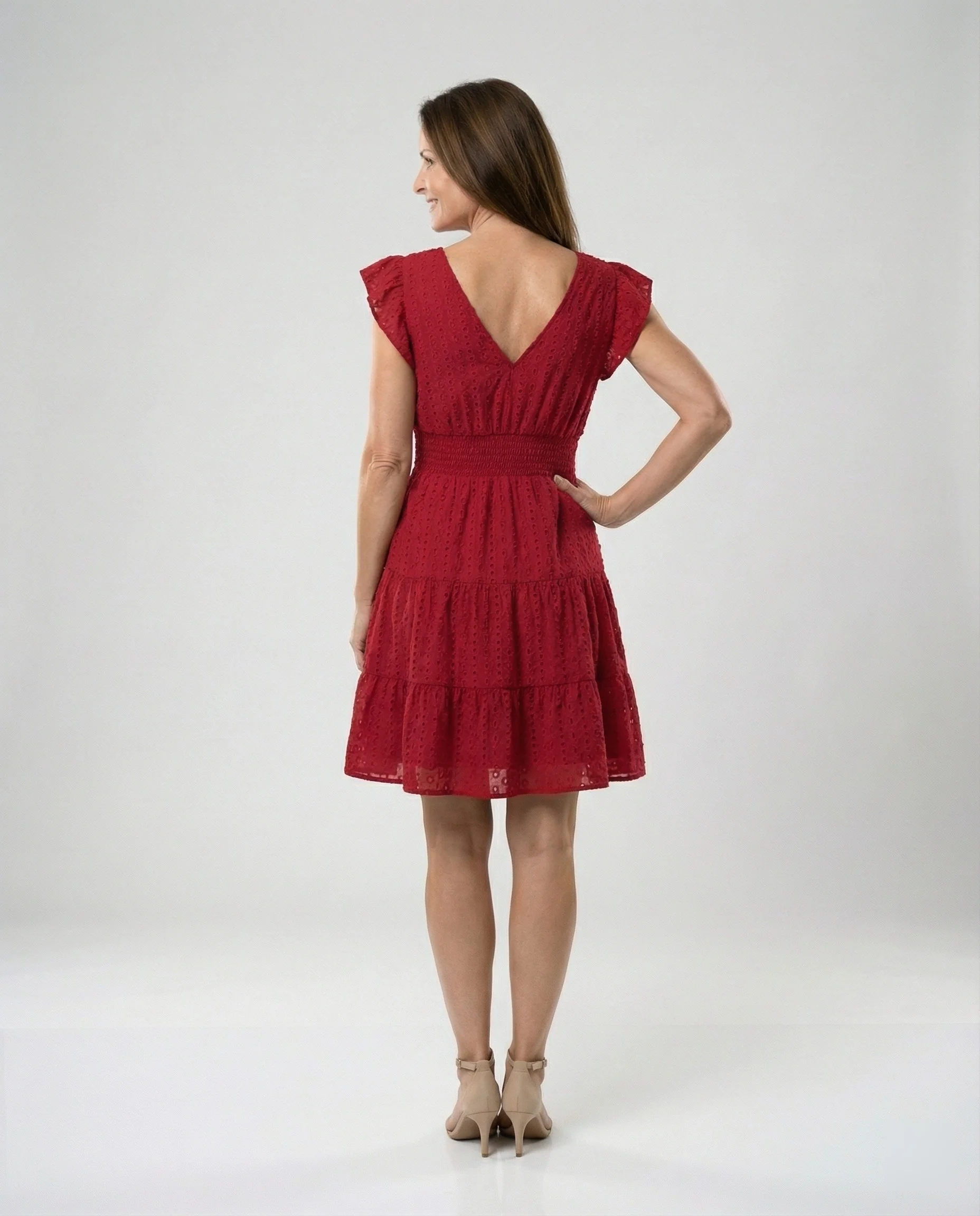 Damen Midikleid mit Smockbund - Image 2