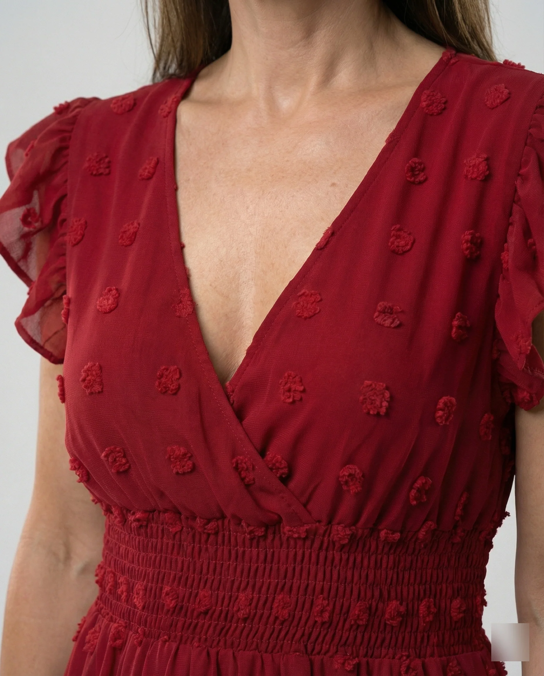 Damen Midikleid mit Smockbund - Image 3
