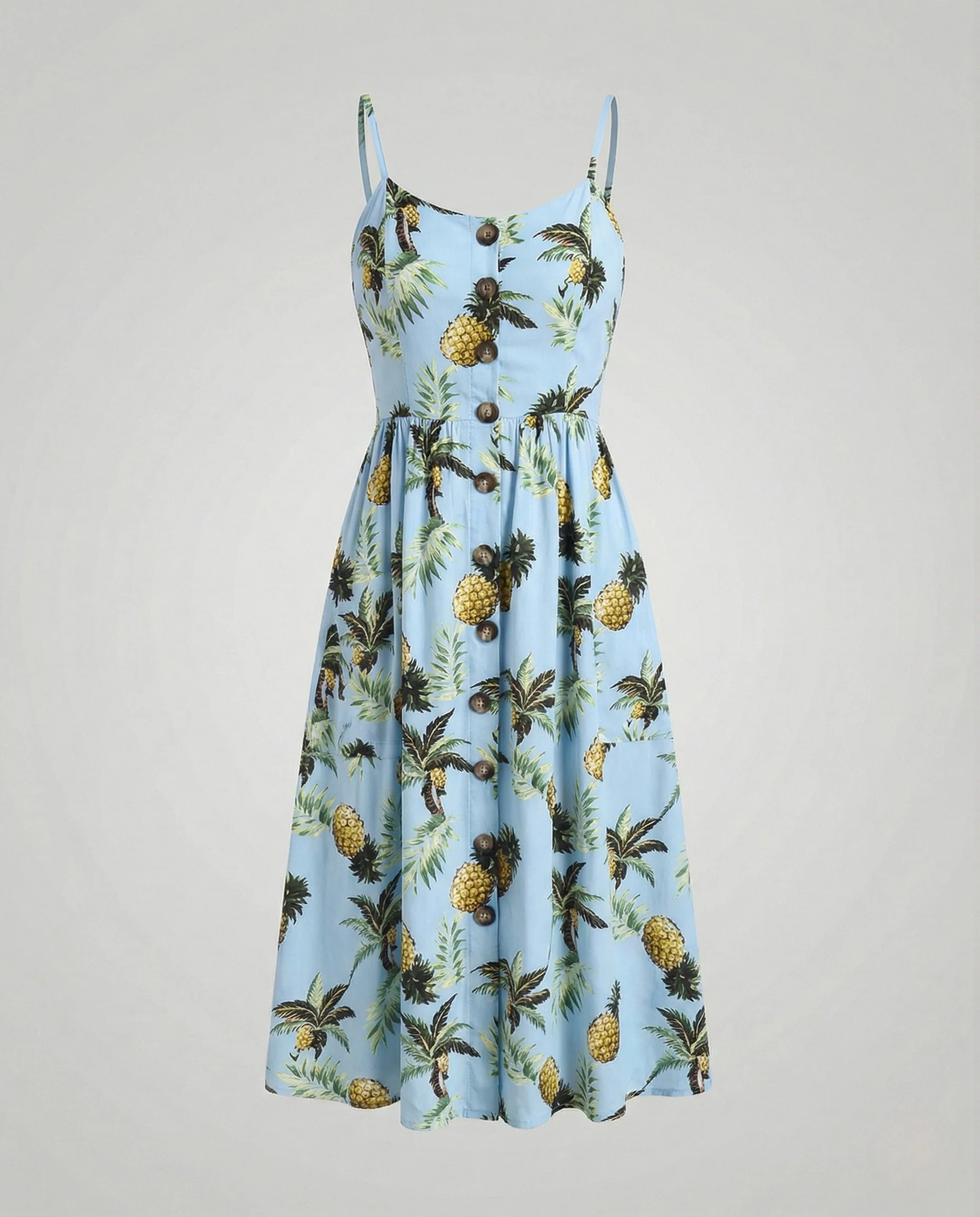 Freizeitkleid Damen Midikleid Träger - Image 10