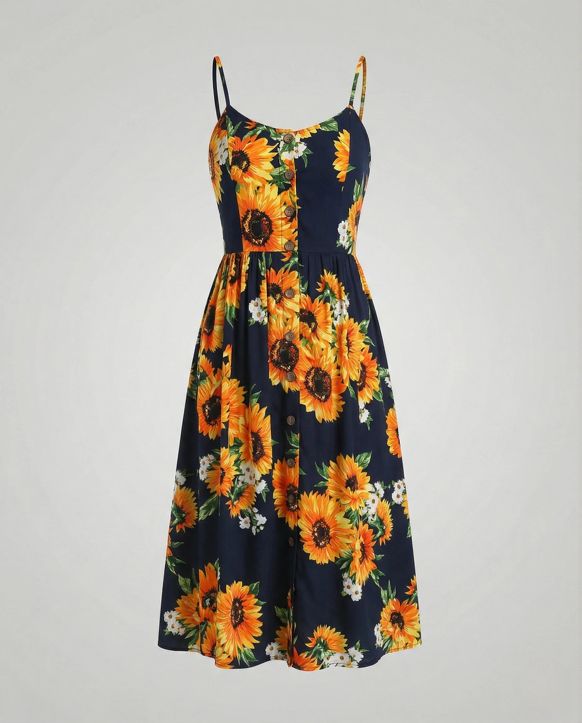 Freizeitkleid Damen Midikleid Träger - Image 16